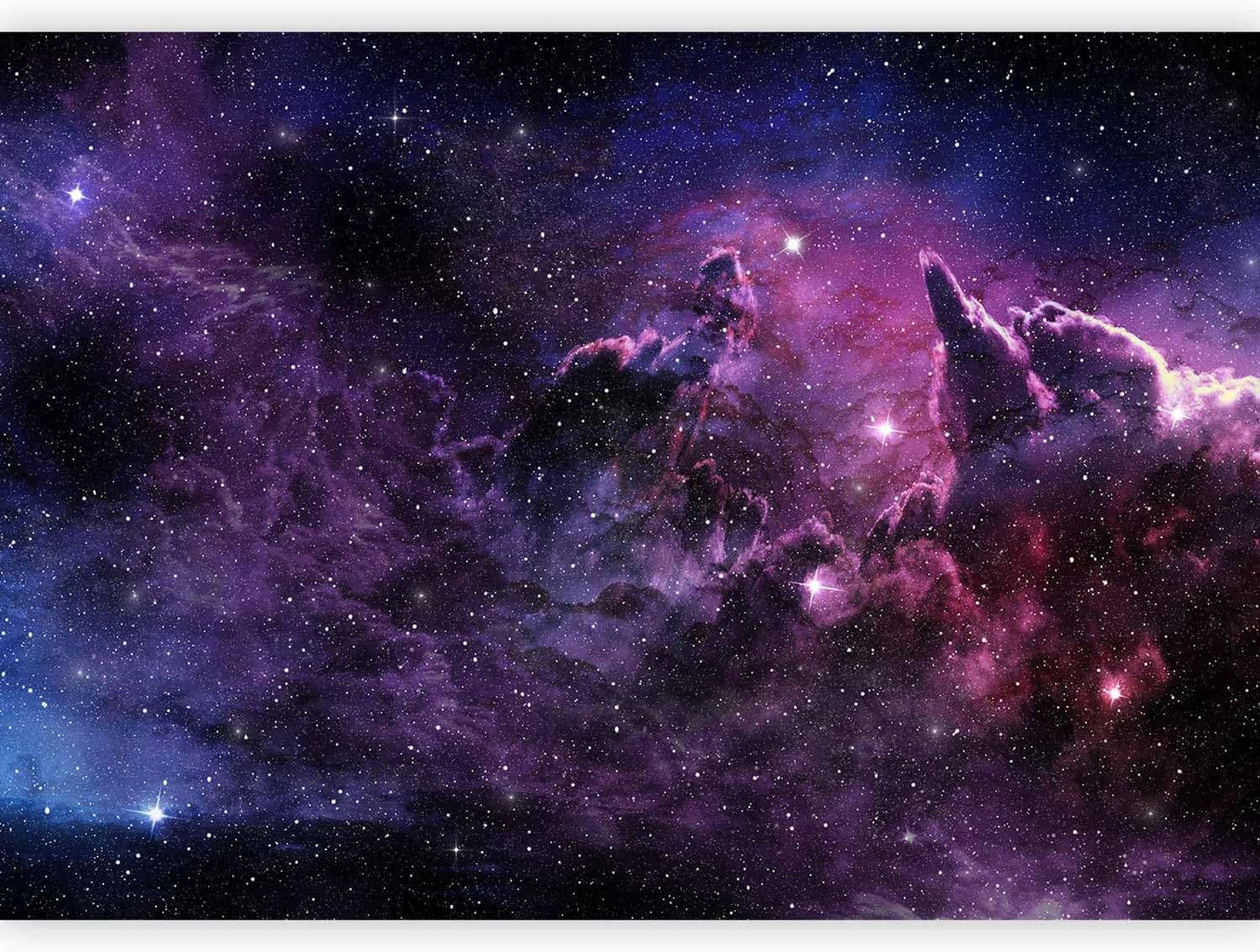 artgeist Wall Mural Cosmos Galaxy 154x110 in - Peel and Stick Self-Adhesive Wallpaper Removable Large Sticker Foil Wall Decor Print Picture Image Design a-C-0022-a-a