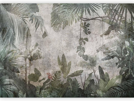 artgeist Wall Mural Tropical Leaves 177x124 in - XXL Non-Woven Wallpaper Fleece Wall Decor Photo Print Picture Image Design Landscape Jungle Nature Monstera Palm Leaves b-C-0821-a-a