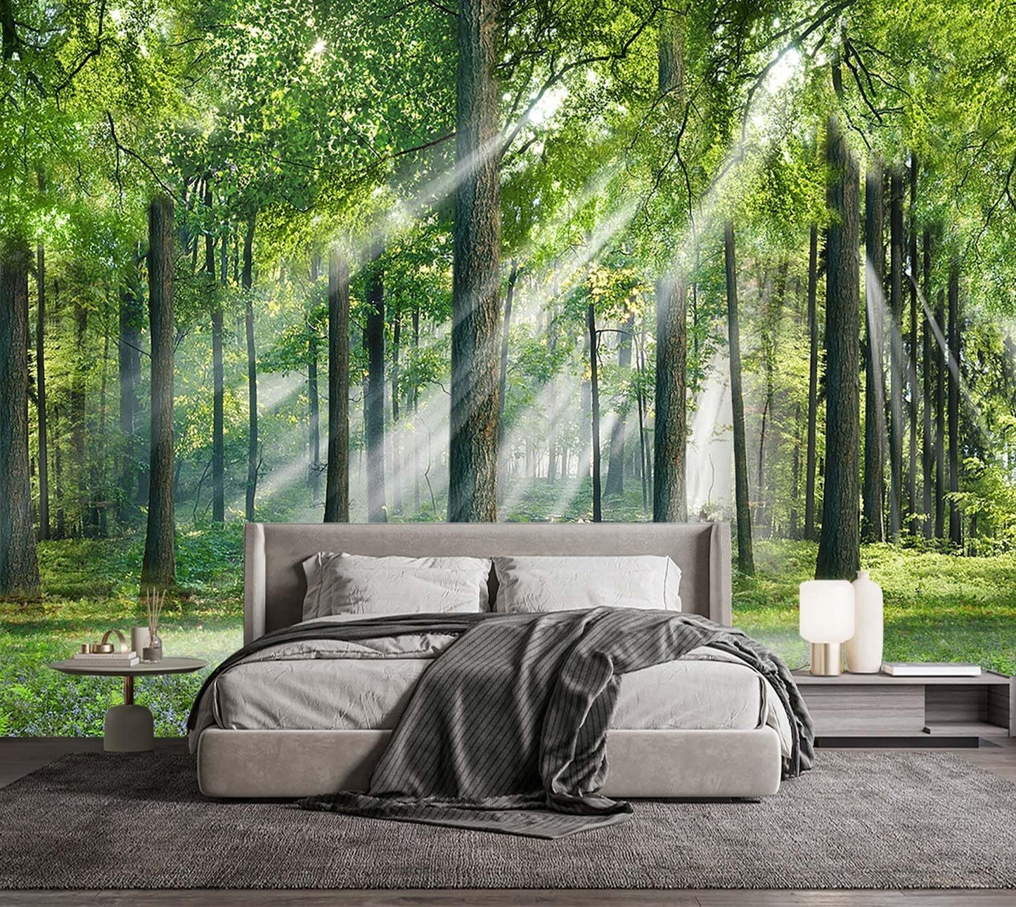 -Sunshine Forest Living Room Wallpaper XT24 S 100" x 65"