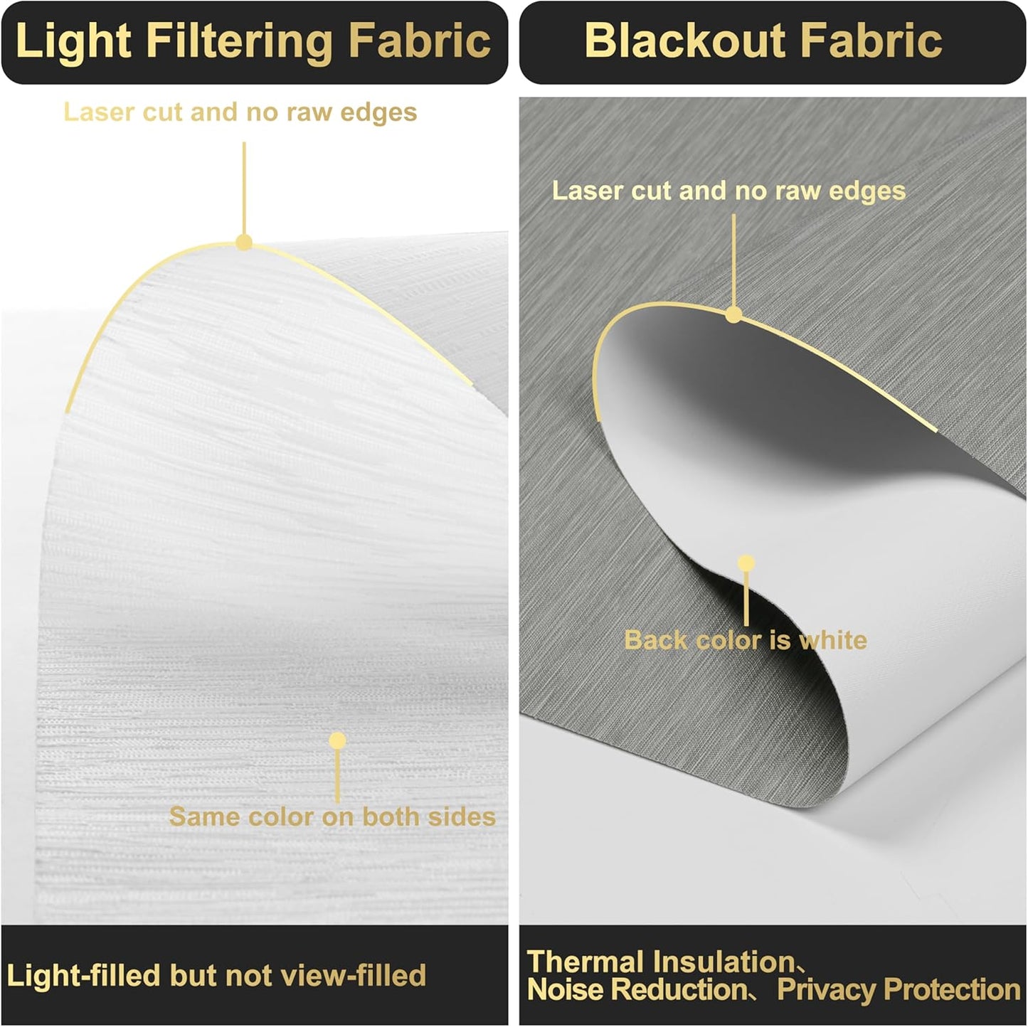 BERISSA Cordless Dual Roller Shades with Cassette Valance, Double Window Shades Blackout and Light Filtering, Day and Night for Home Office Doors, Grey and White, 70 W x 64" H