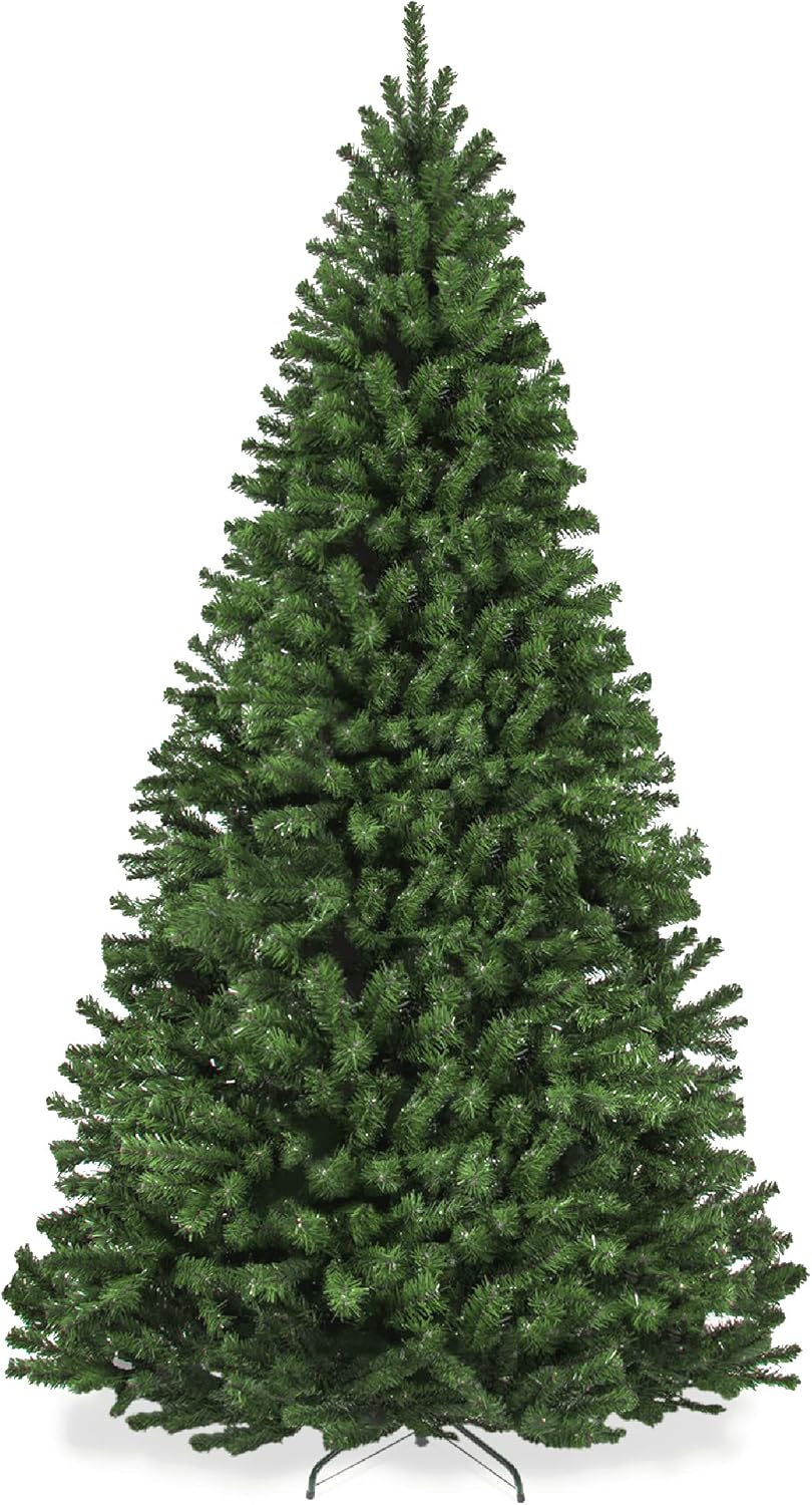 Best Choice Products Artificial Christmas Tree, 6ft Premium Unlit Realistic Spruce Holiday Décor w/Dense Branches, Easy Assembly, Metal Base