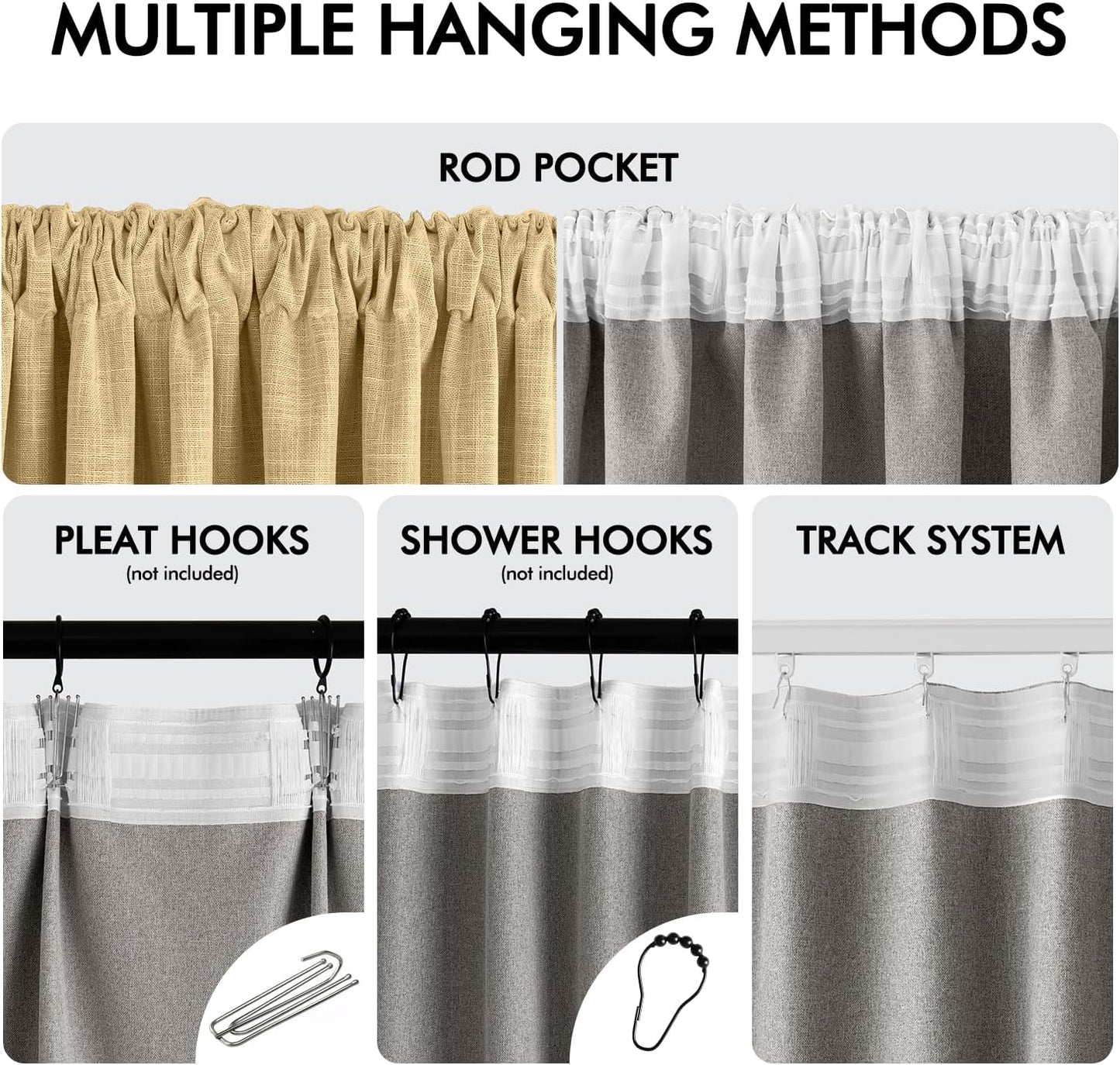 MIULEE Yellow 100% Blackout Linen Curtains 90 Inch 2 Panels Set Double Sided No Coating Pleated Back Tab Black Out Long Thermal Insulated Pinch Pleat Bedroom Living Room Darkening Window Drapes