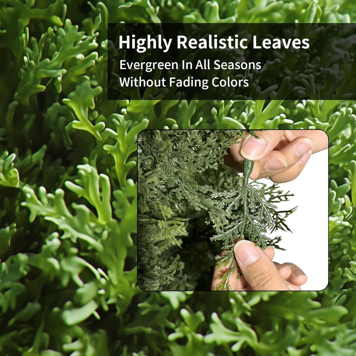 Artificial Cedar Topiary Trees 2 Set, Realistic Fake Cypress Tree Tall Faux Pine Shrubs Plants Artificial Cypress Trees for Home Offices Porch Decor (Cedar Topiary Trees, 3FT)