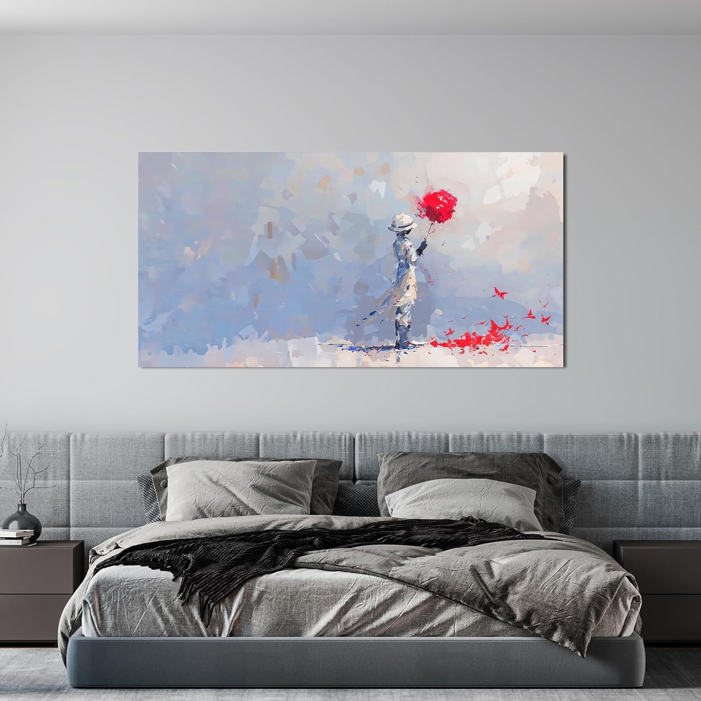 Large Canvas Wall Art Decor Modern Minimalist Wall Art Decor Wall Pictures For Living Room Artwork for Walls Colorful Wall Art Decorations Bedroom Office Home Wall Decor Prints Ready to Hang 24" X 48"