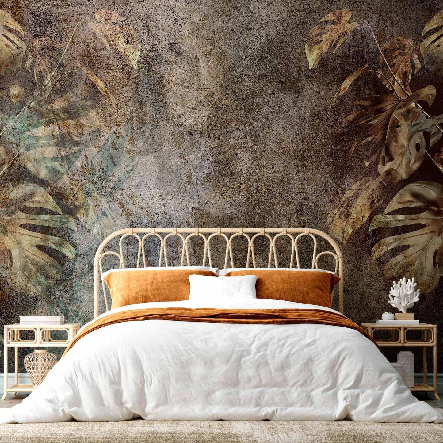 artgeist Wall Mural Monstera 157"x110"XXL Non-Woven Wallpaper Fleece Wall Decor Photo Print Picture Image Design Nature Botanical Abstract Plants b-C-0859-a-a