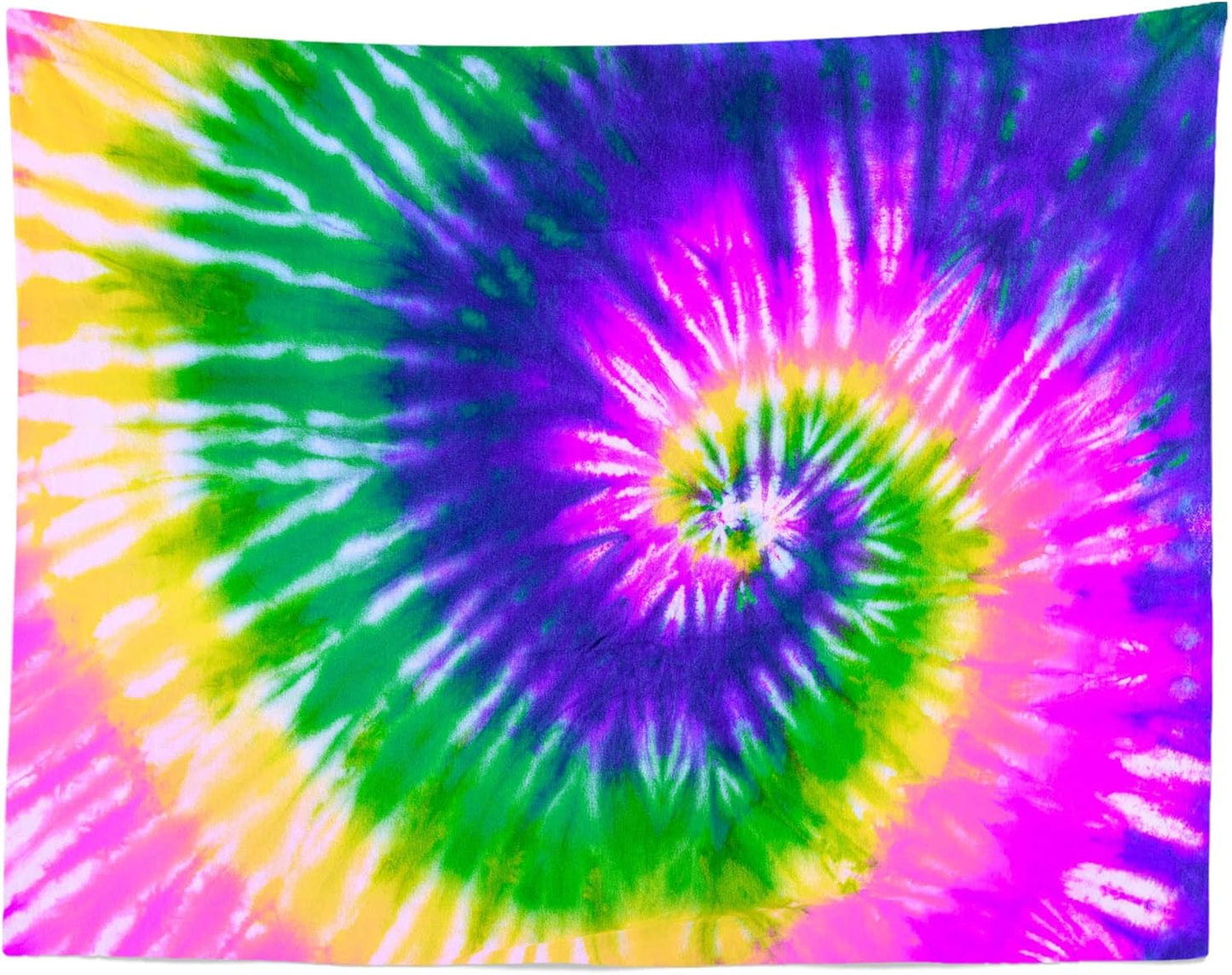 BELECO Tie Dye Tapestry Fabric Wall Hanging 92x70 Inch Hippie Tapestry 60's Tie Dye Wall Decor Watercolor Rainbow Spiral Tie Dye Art Tapestries for Bedroom Living Room Dorm Home Decor