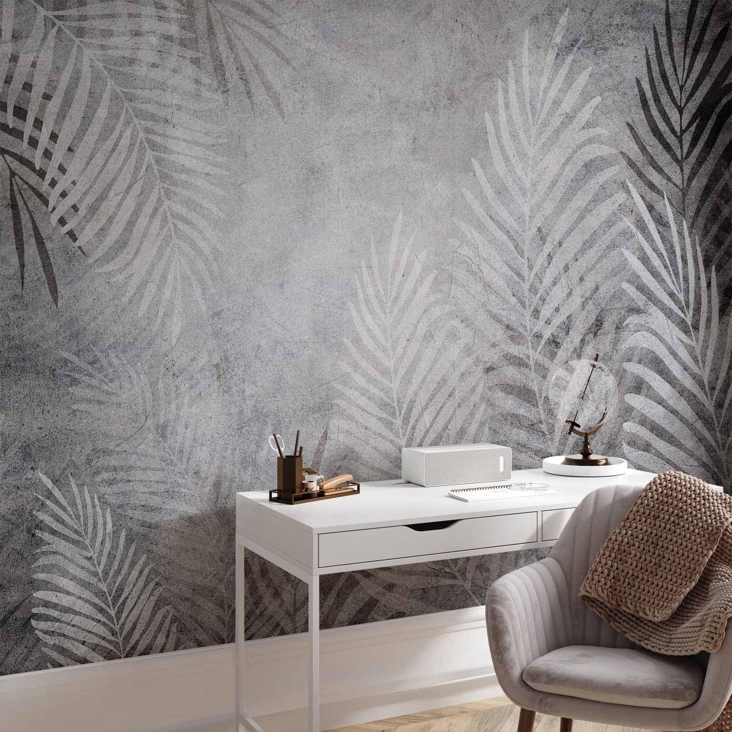 artgeist Wall Mural Leaves 98x69 in - XXL Non-Woven Wallpaper Fleece Wall Decor Photo Print Picture Image Design Palm Abstract Nature Botanical b-C-0855-a-a