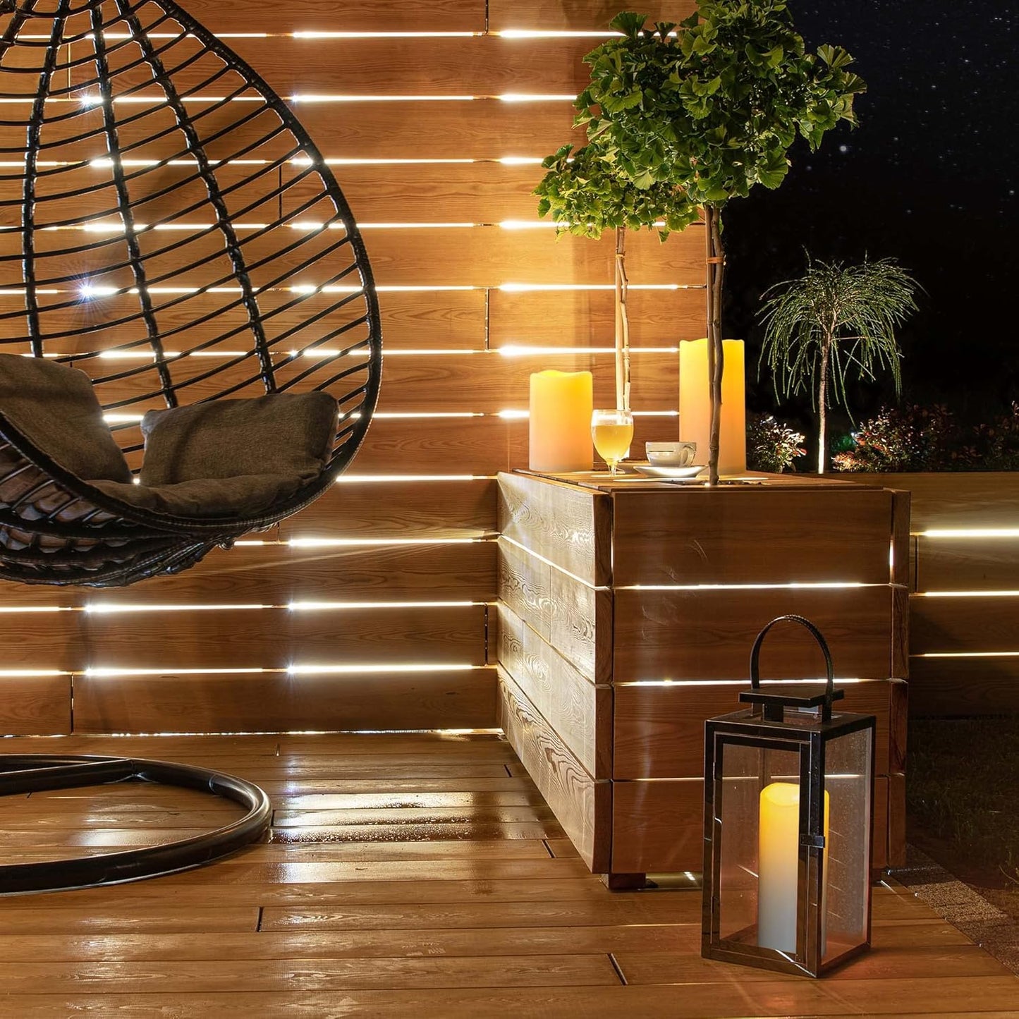 6" 8" 10" x 4" Waterproof Outdoor Flameless Candles Battery Operated LED Flickering Pillar Candles with Remote and Timer for Indoor Outdoor Lanterns, Long Lasting, Ivory White Large, Set of 3