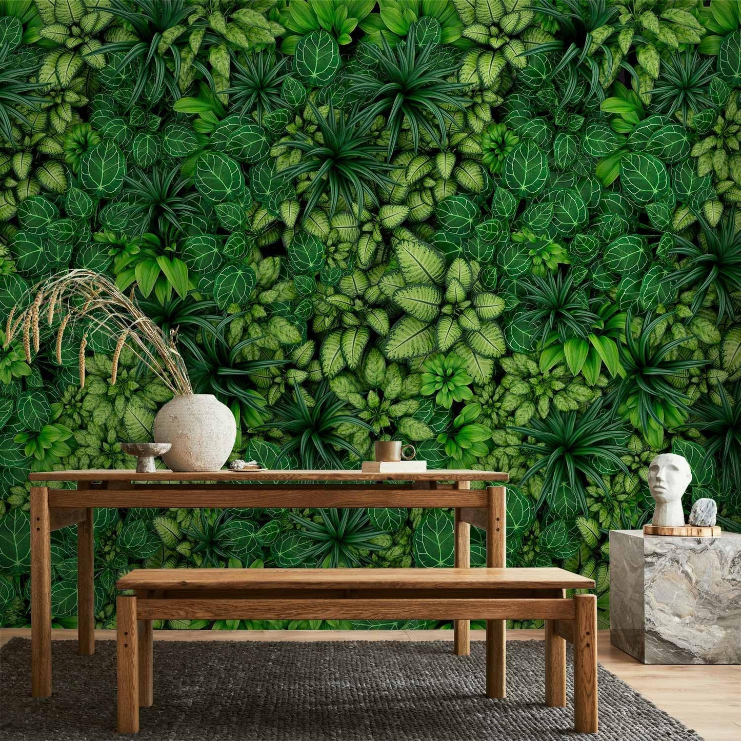 artgeist Wall Mural Plants 79x55 in - XXL Non-Woven Wallpaper Fleece Wall Decor Photo Print Picture Image Design Nature Botanics Tropical Leaves b-B-0601-a-a