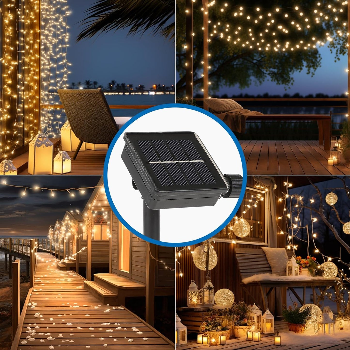 Replacement Solar Light Parts-Solar Light Replacement Tops for LED Panel Lantern Lid,Panel Lights (2 Pack)