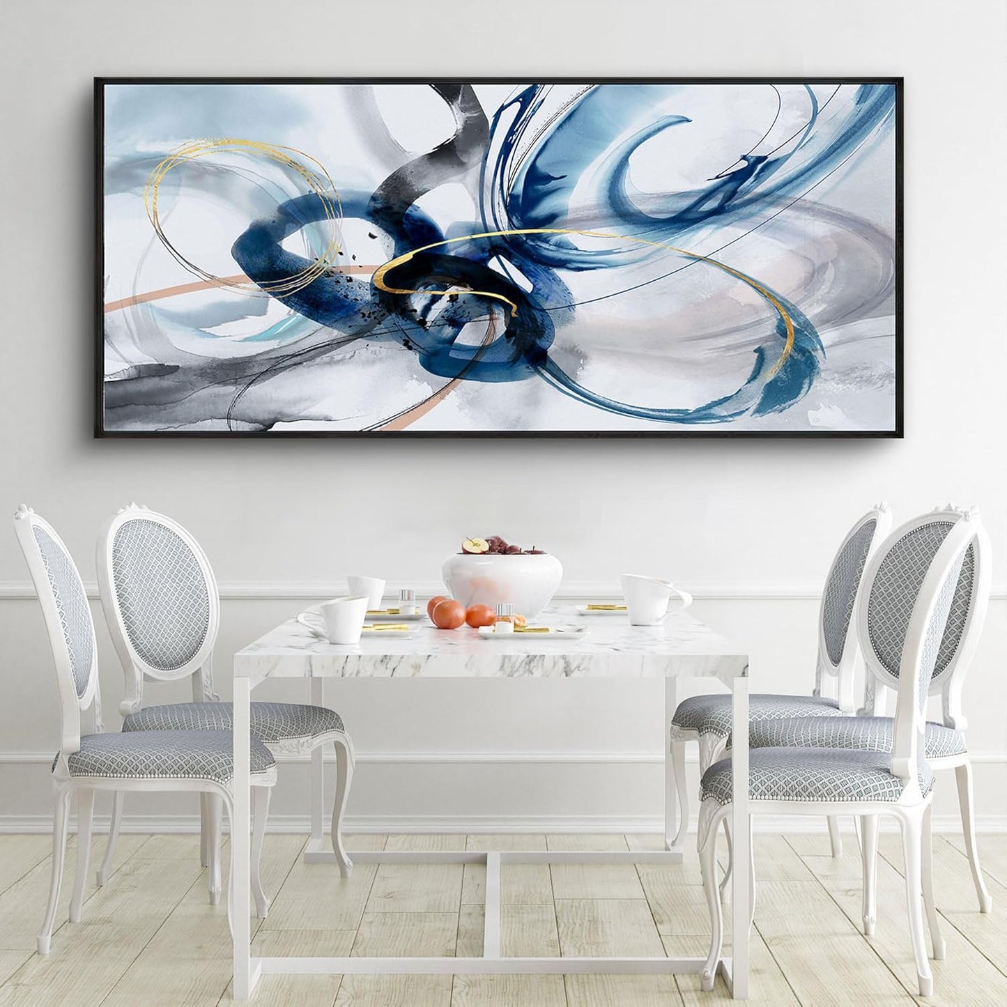 KLAKLA Extra Large Wall Art - Abstract Huge Canvas Picture Wall Decor Living Room Oversized Artwork for Walls Bedroom Office Decoration Modern Frame Wall Art