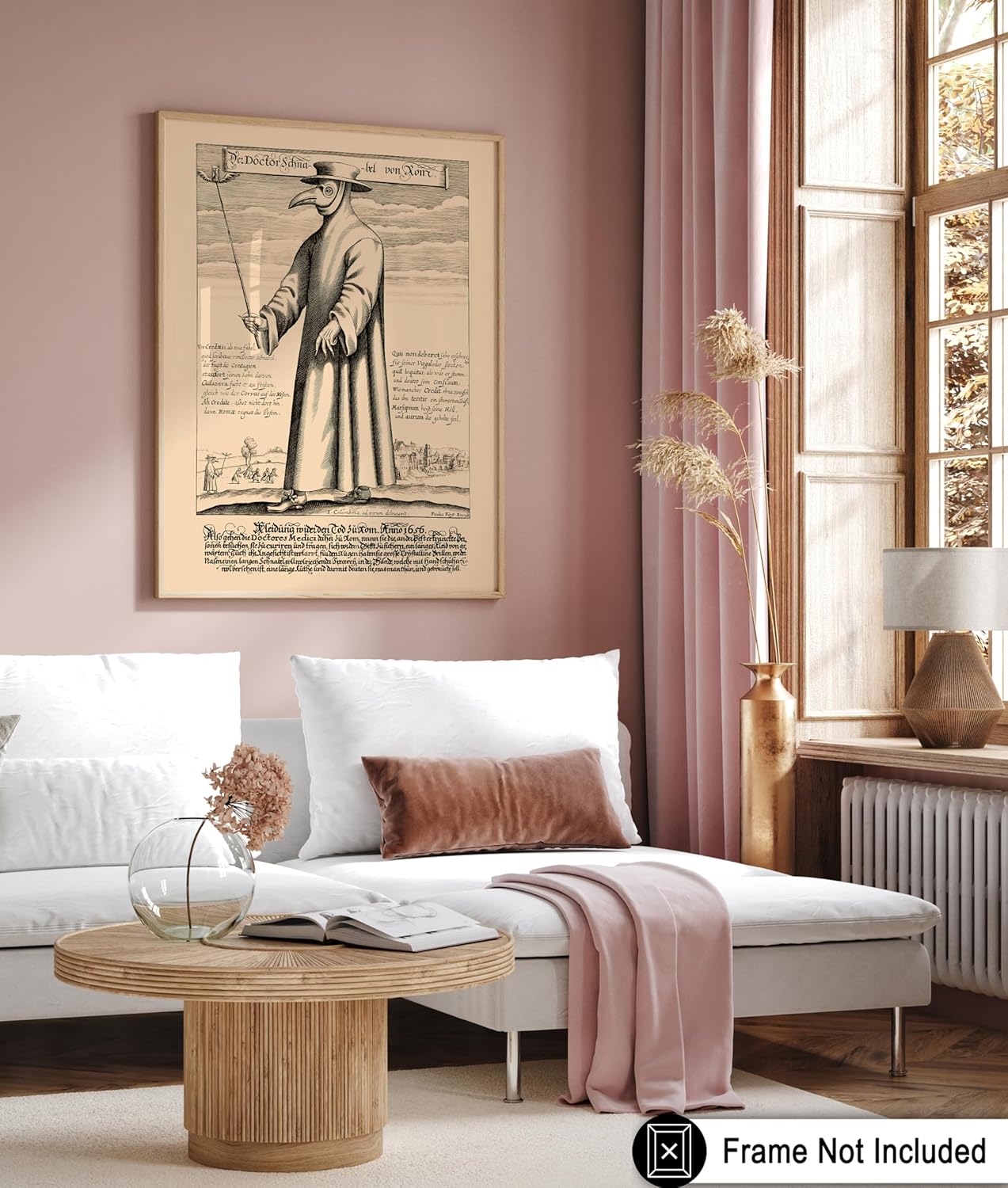 Poster Master Vintage Doctor Schnabel from Rome Poster - Retro Plague Doctor Print - Medieval Art - Gift for Men & Women - Great Wall Decor for Dorm, Living Room or Bedroom - 8x10 UNFRAMED Wall Art