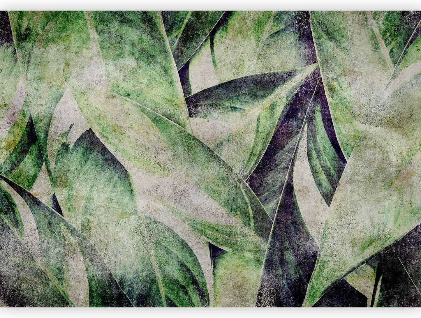 artgeist Wall Mural Tropical Leaves 79x55 in - XXL Non-Woven Wallpaper Fleece Wall Decor Photo Print Picture Image Design Jungle Nature Botanical b-C-0844-a-a