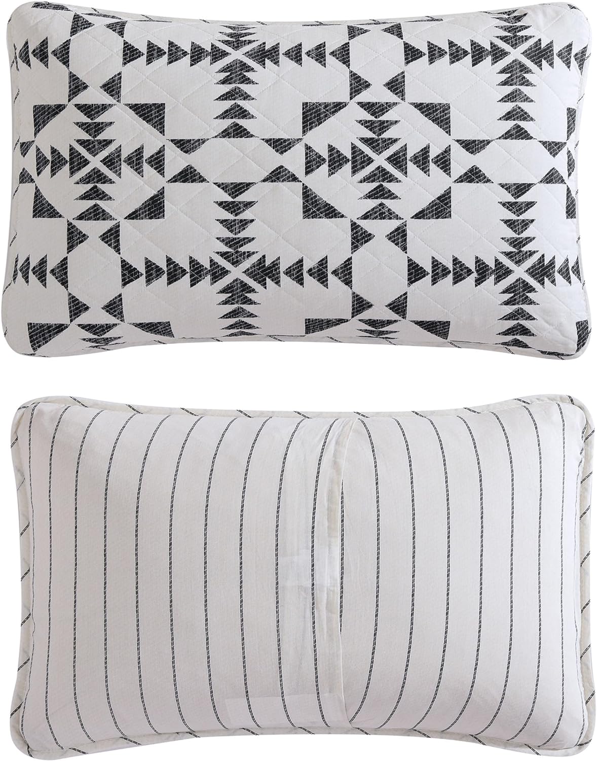 Eddie Bauer - Twin Quilt Set, Reversible Cotton Bedding with Matching Sham, Medium-Weight for Year Round Use, Dorm Essentials (Arrowhead Charcoal)