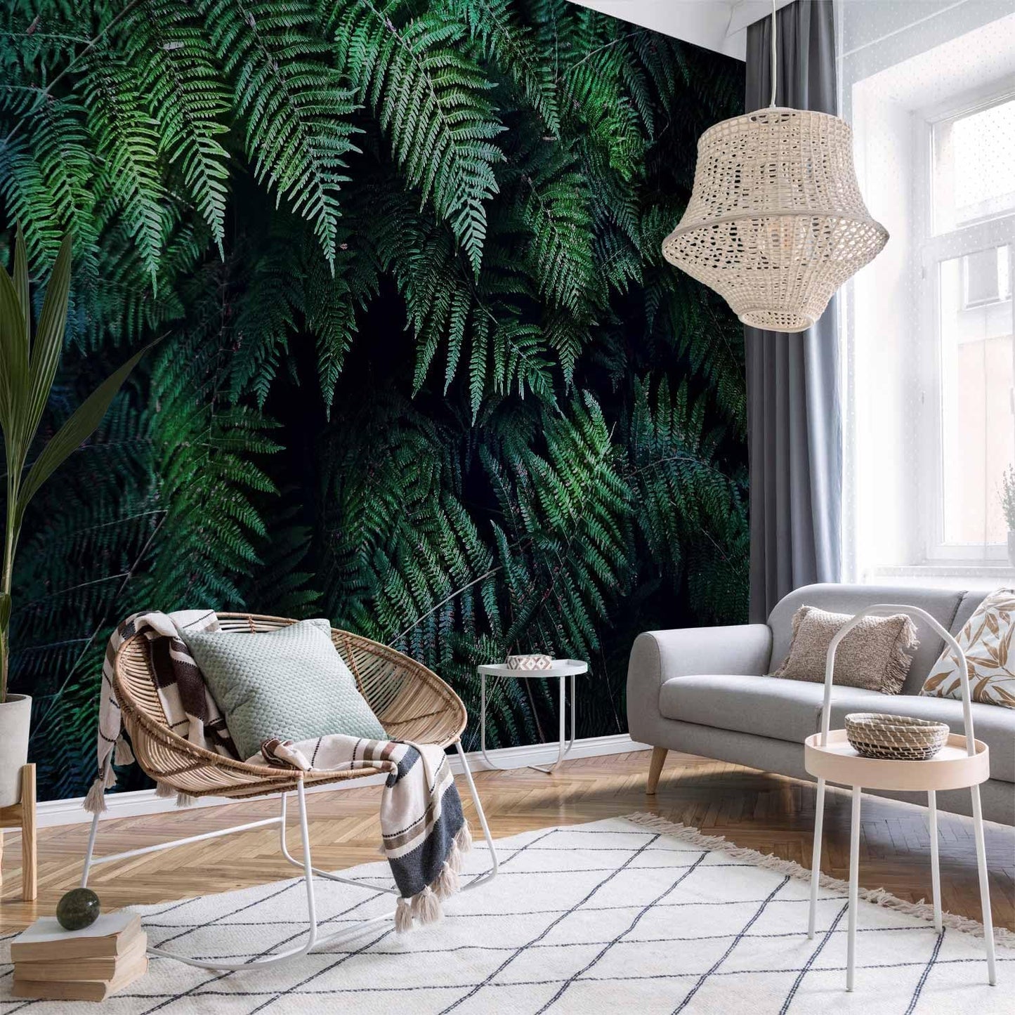 artgeist Wall Mural 3D Effect 138x101 in - XXL Non-Woven Wallpaper Fleece Wall Decor Photo Print Picture Image Design Home Tropical Leaves b-C-0564-a-a