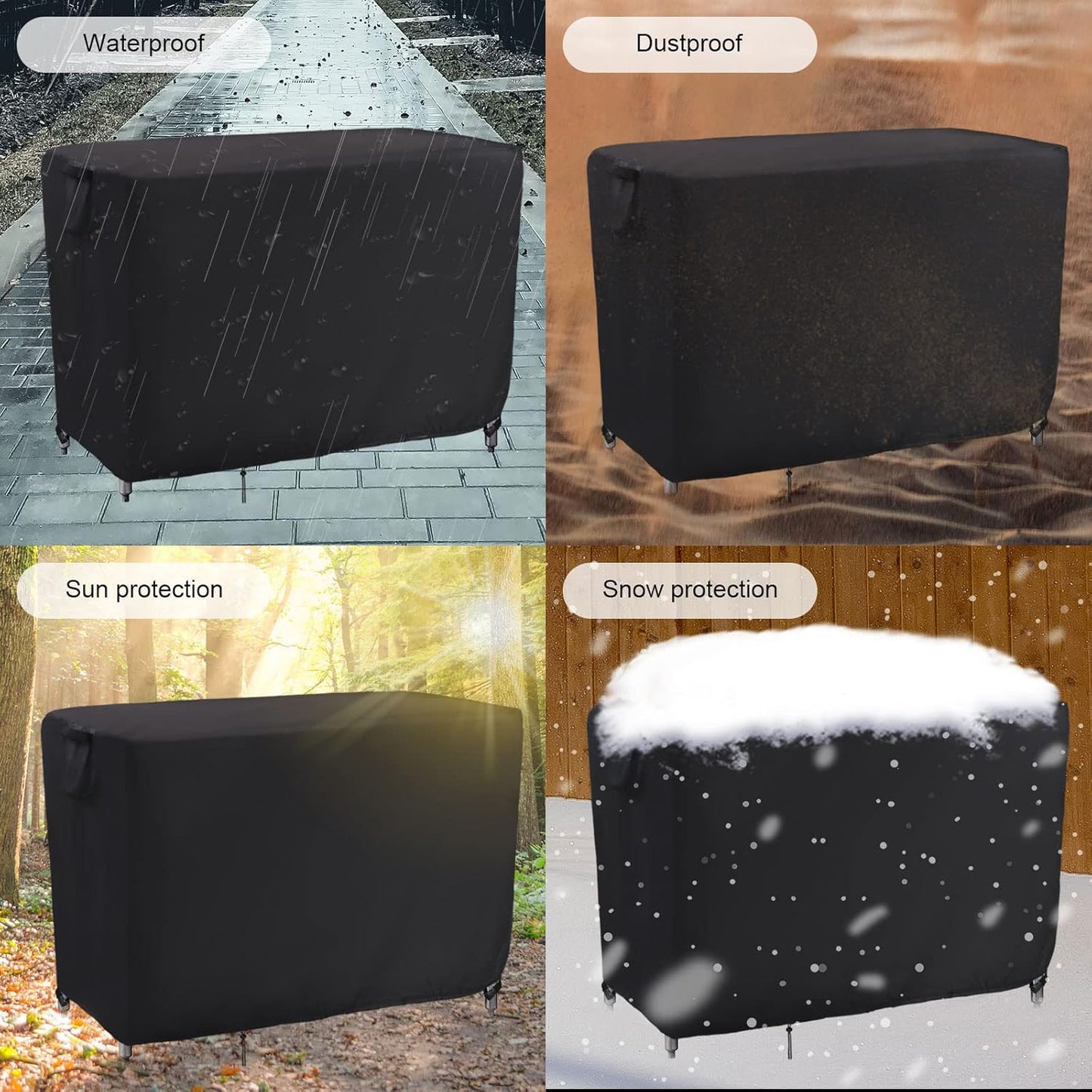 Kingling Custom Dust Cover for Patio Tables, Personalized Covers Waterproof Protective Cover for Outdoor Table/Stainless Steel Table/Prep Table/Work Table…