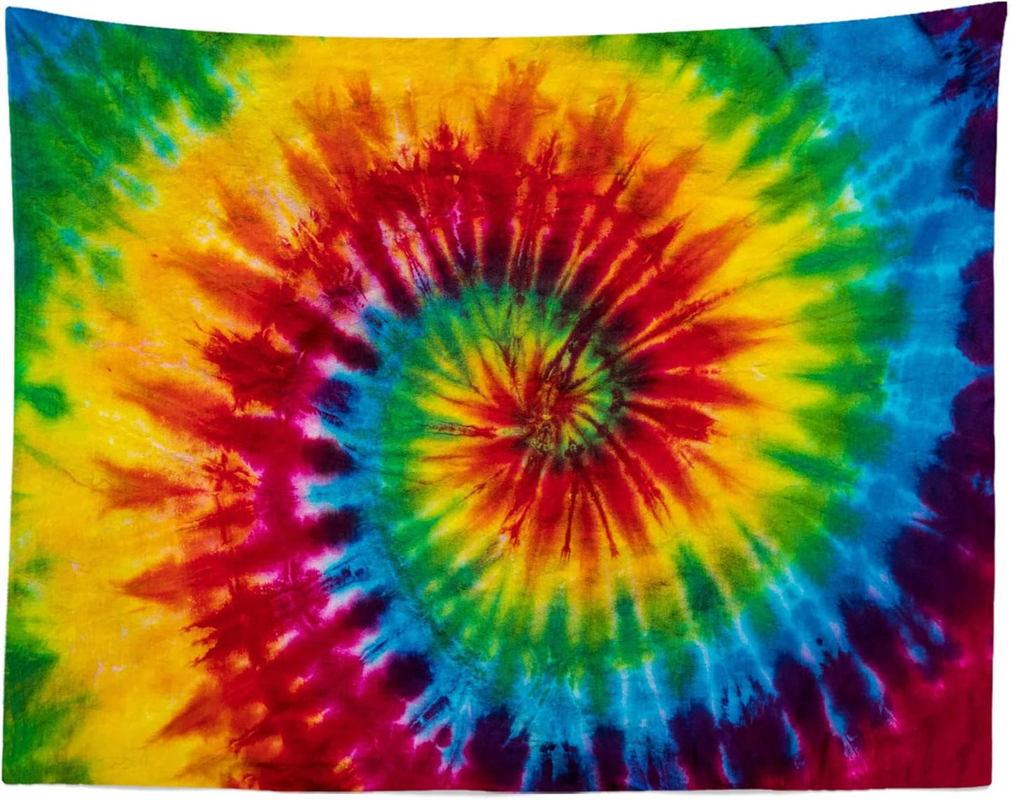Loccor 12x8ft Tie Dye Tapestry Colorful Red Blue Yellow Green Orange Purple Retro Abstract Psychedelic Swirl Wall Hanging for Living Room Bedroom Dorm Home Decor （Pattern Painted on Polyester Fabric）