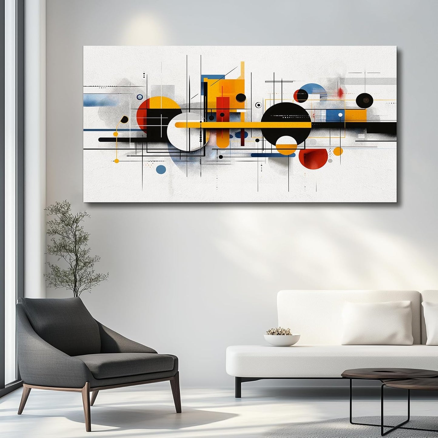 Canvas Wall Art for Living Room Wall Decor for Bedroom Office Wall Decoration Color Line Painting Artwork Room Aesthetic Home Decor 20x40 in