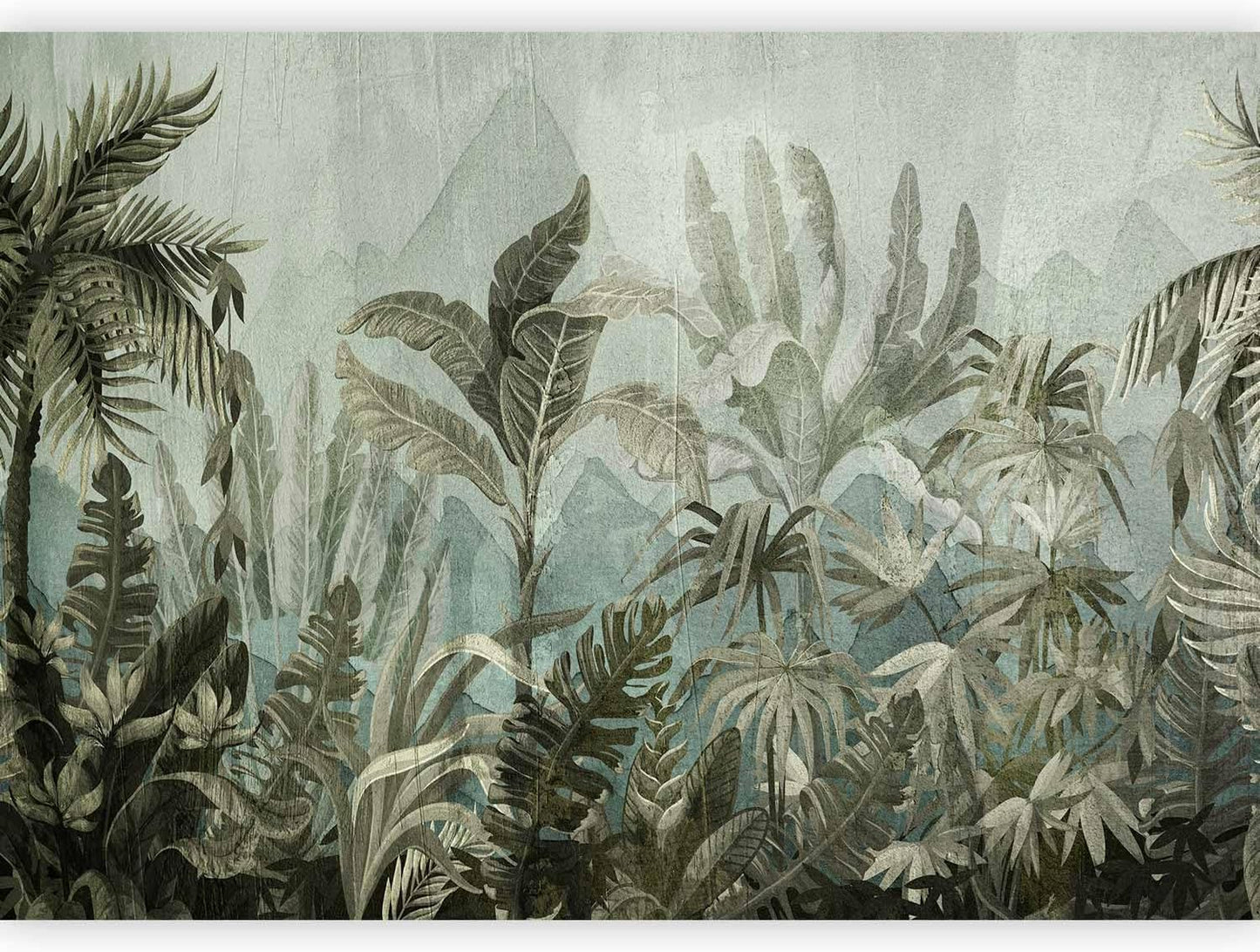 artgeist Wall Mural Leaves 135x101 in - XXL Peel and Stick Self-Adhesive Wallpaper Removable Large Sticker Foil Wall Decor Print Picture Design Nature Botanical Plants Palm Abstract b-C-0854-a-a