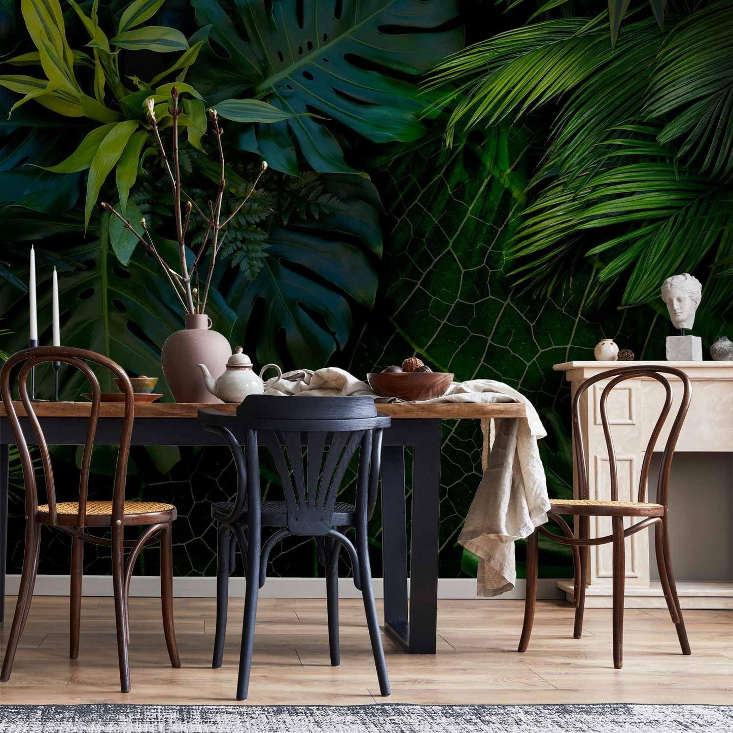 artgeist Wall Mural Tropical 79"x55" XXL Peel and Stick Self-Adhesive Wallpaper Removable Large Sticker Foil Wall Decor Print Picture Image Design