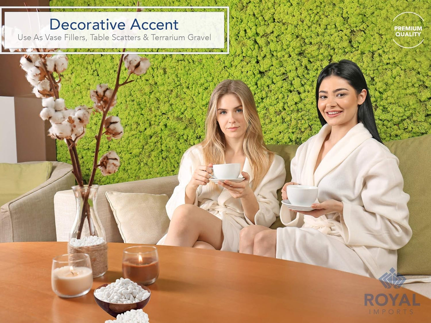 Royal Imports 5LB Decorative Stones River Pebbles Painting Rocks for Fish Aquariums, Plant Gravel, Landscaping, Home Decor Natural - Small White