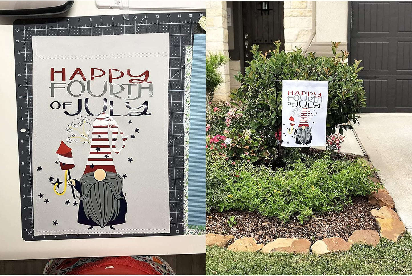 TOPFLAGS Sublimation Garden Flags Blank Garden Flag 12x18 Inch Double Side Custom Create Your Own Solid White Flag DIY Blanks Canvas Banner to Decorate