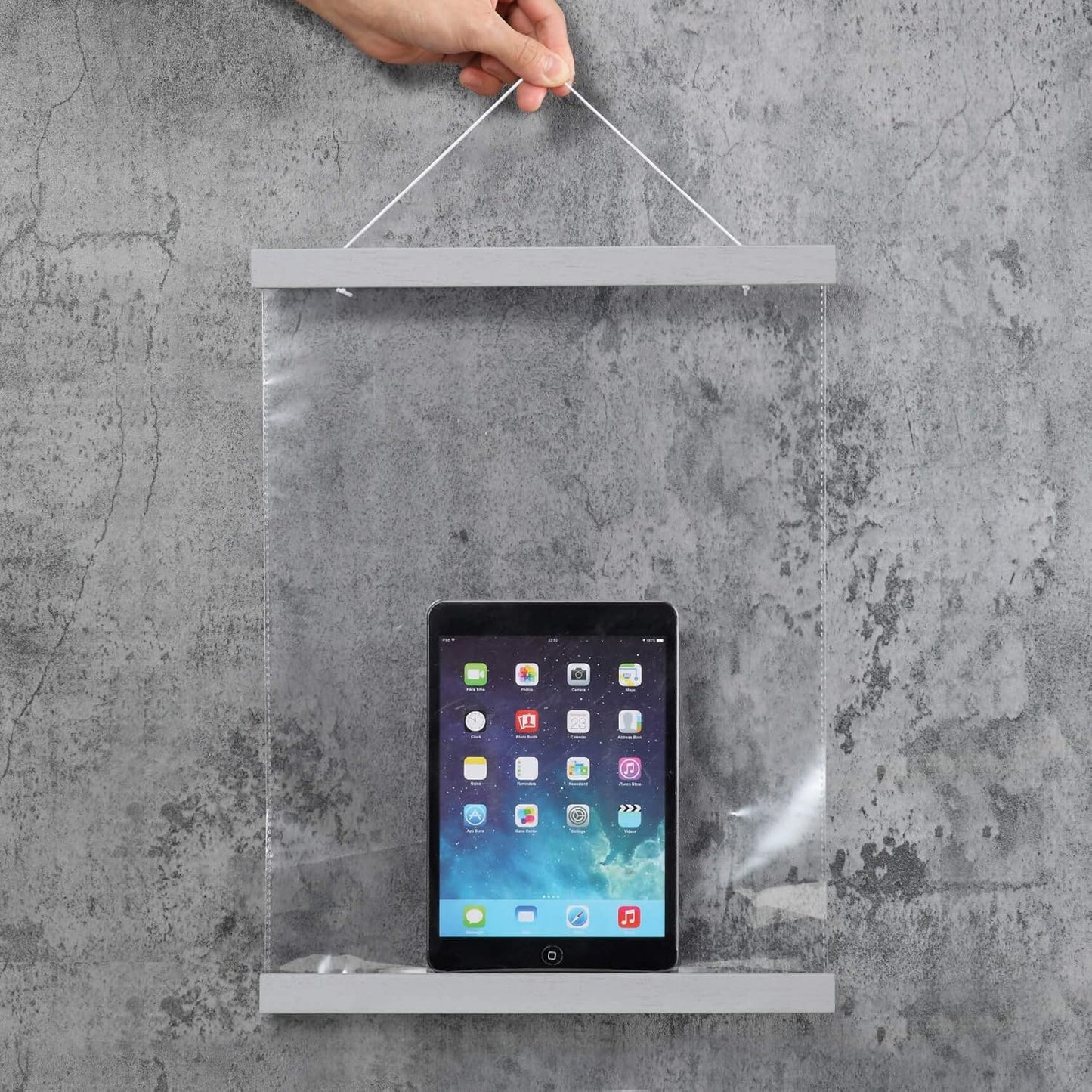 FALAMON Magnetic Poster Hanger Frame, 24x36 24x18 24x28 24x30 Solid Wood Magnetic Frame for Posters, Prints, Photos, Pictures, Maps, Scrolls, and Canvas Artwork (Grey, 24")