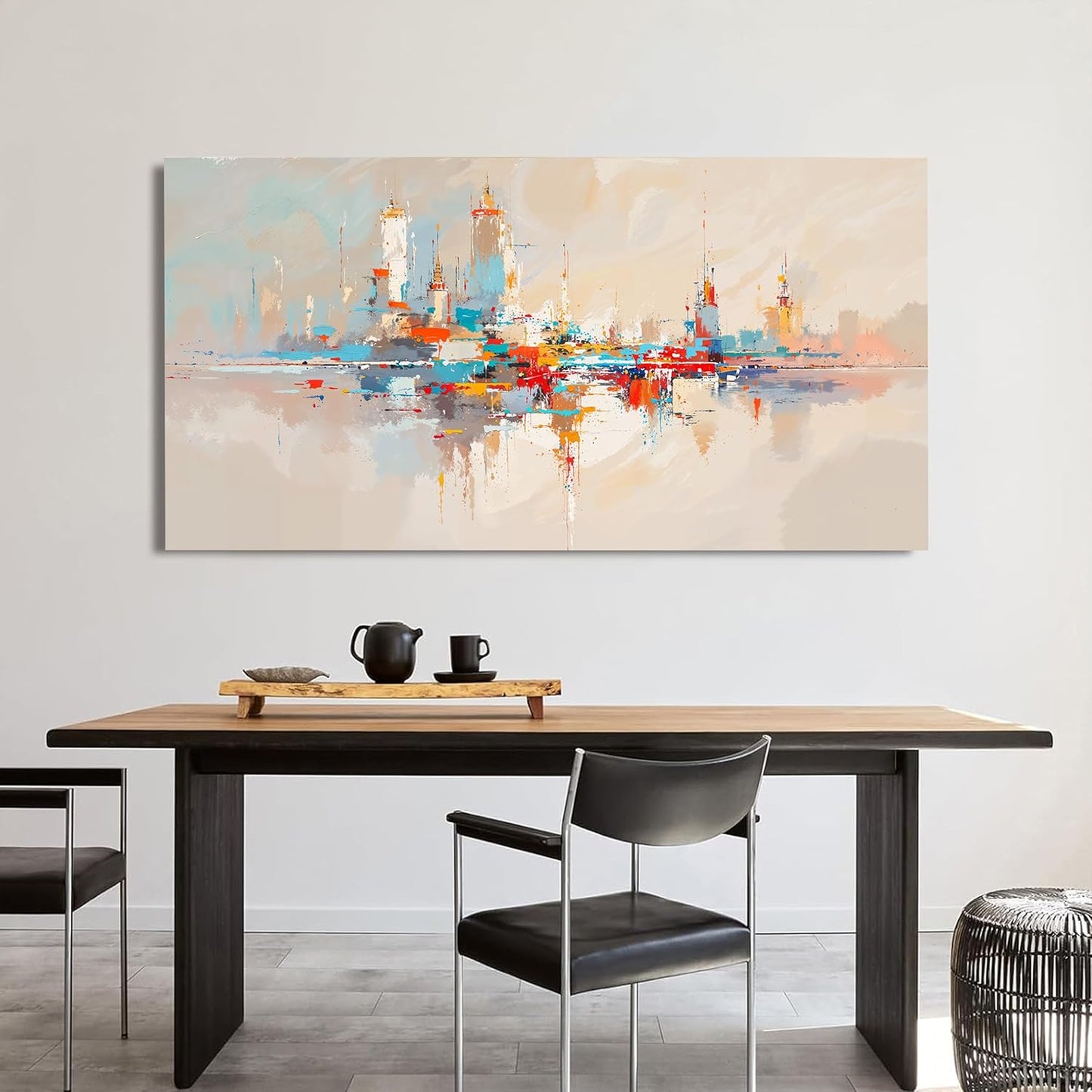 Canvas Wall Art Decor Large Wall Art Pictures for Living Room Abstract Canvas Art Wall Decor Colorful Abstract Wall Art Prints Artwork for Walls Wall Art Decorations Bedroom Home Decor 24" X 48"