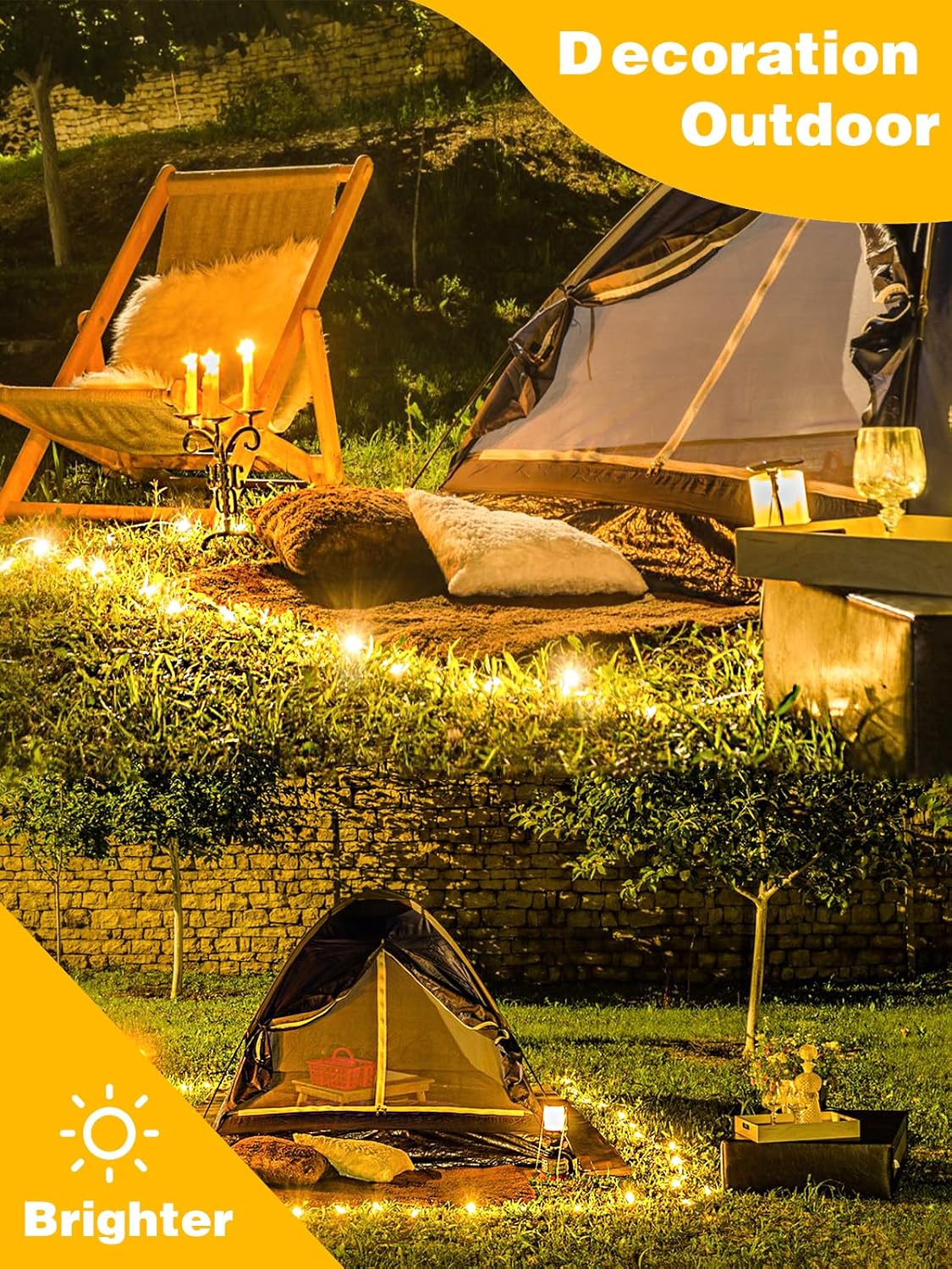 6 Pack Fairy Lights Battery Operated with Timer, Each 20FT 60LED Christmas String Lights Outdoor Indoor, Cuttable Battery Twinkle Light for Bedroom Home Wedding DIY Christmas Decorations (Warm White)