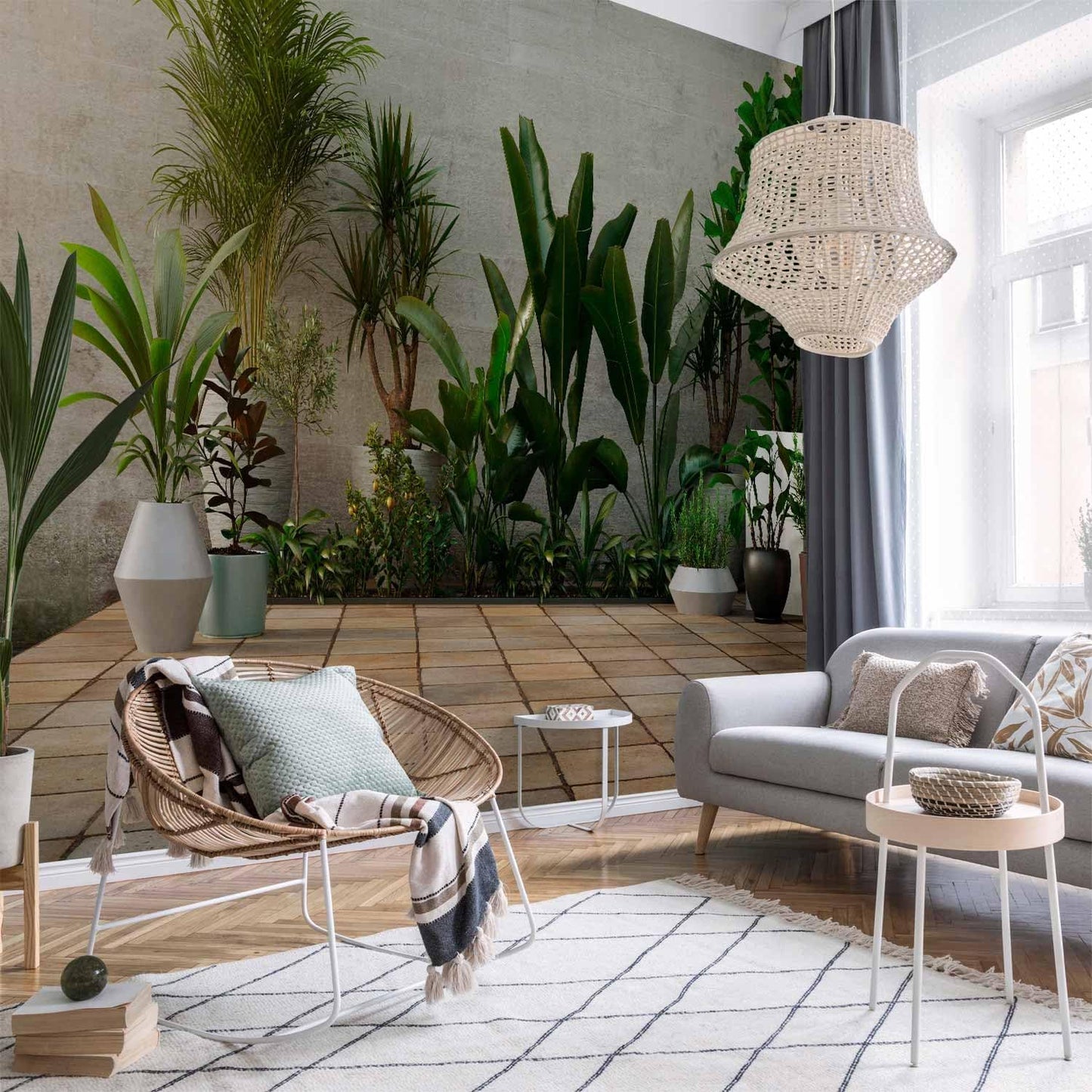 artgeist Wall Mural Nature 193x138 in - XXL Peel and Stick Self-Adhesive Wallpaper Removable Large Sticker Foil Wall Decor Print Picture Image Design Botanics Plants 3D Effect b-B-0600-a-a