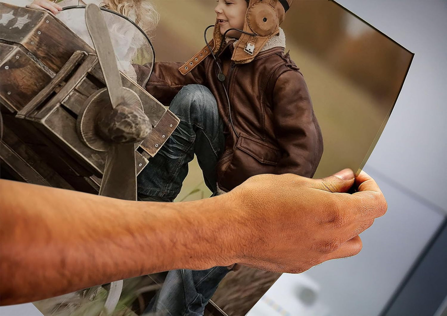 Personalized Custom Canvas Prints: Photo On Canvas (Light Brown, 16X24) Transform Your Photos into Stunning Framed Wall Art Digitally Printed Photo To Canvas Ideal for Home Decor, Gifts Keepsakes.