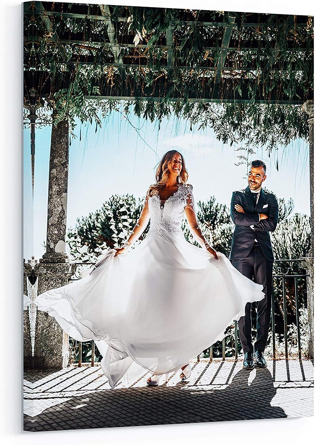 Personalized Custom Canvas Prints: Photo On Canvas (Framed Canvas, 16x16) Transform Your Photos into Stunning Framed Wall Art Digitally Printed Photo To Canvas Ideal for Home Decor