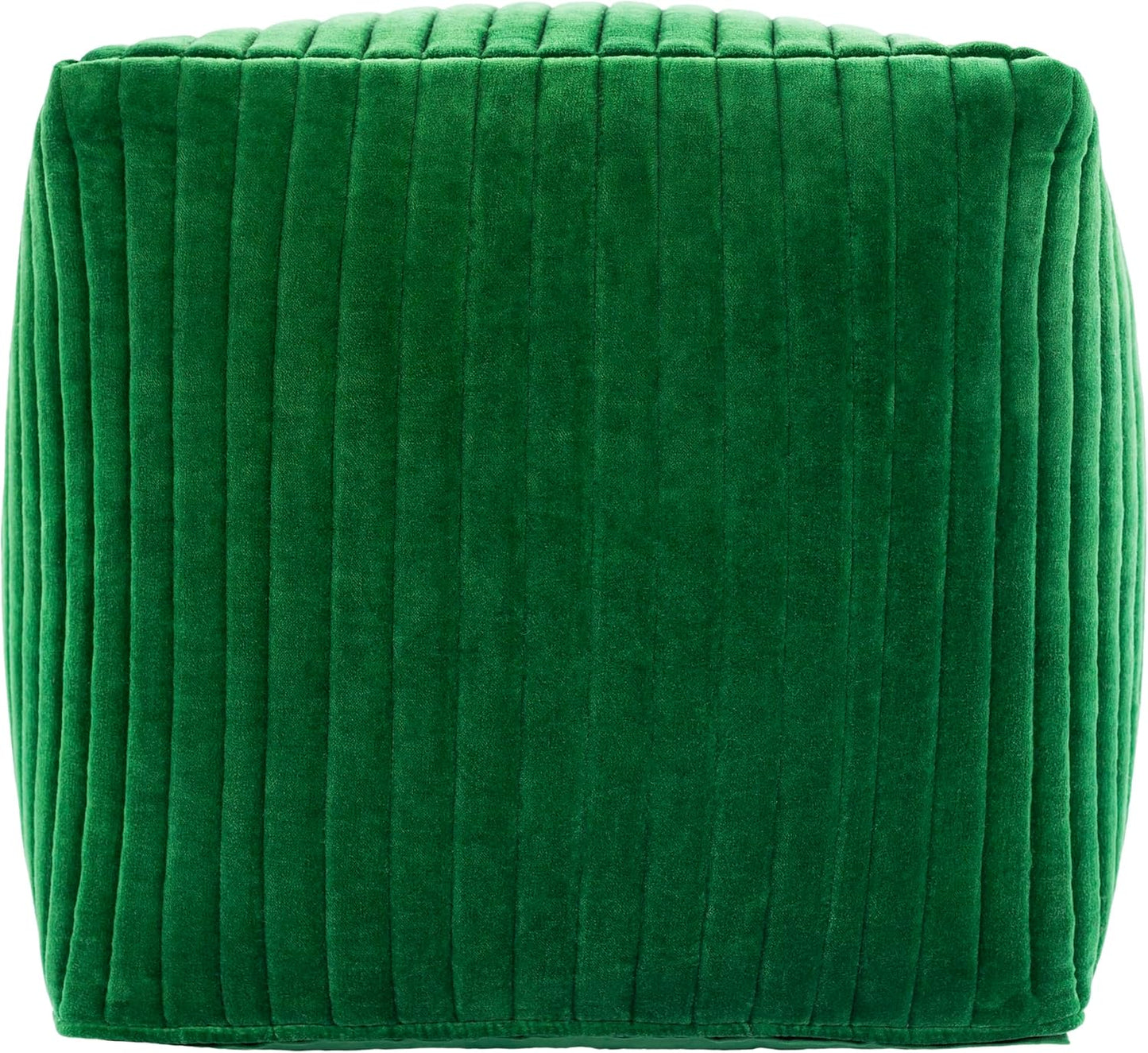 Mark&Day Pouf Ottoman, Rubbach Modern Dark Green Cube Pouf Foot Rest for Living Room, Bedroom and Boho Home Decor (16"x16"x16")