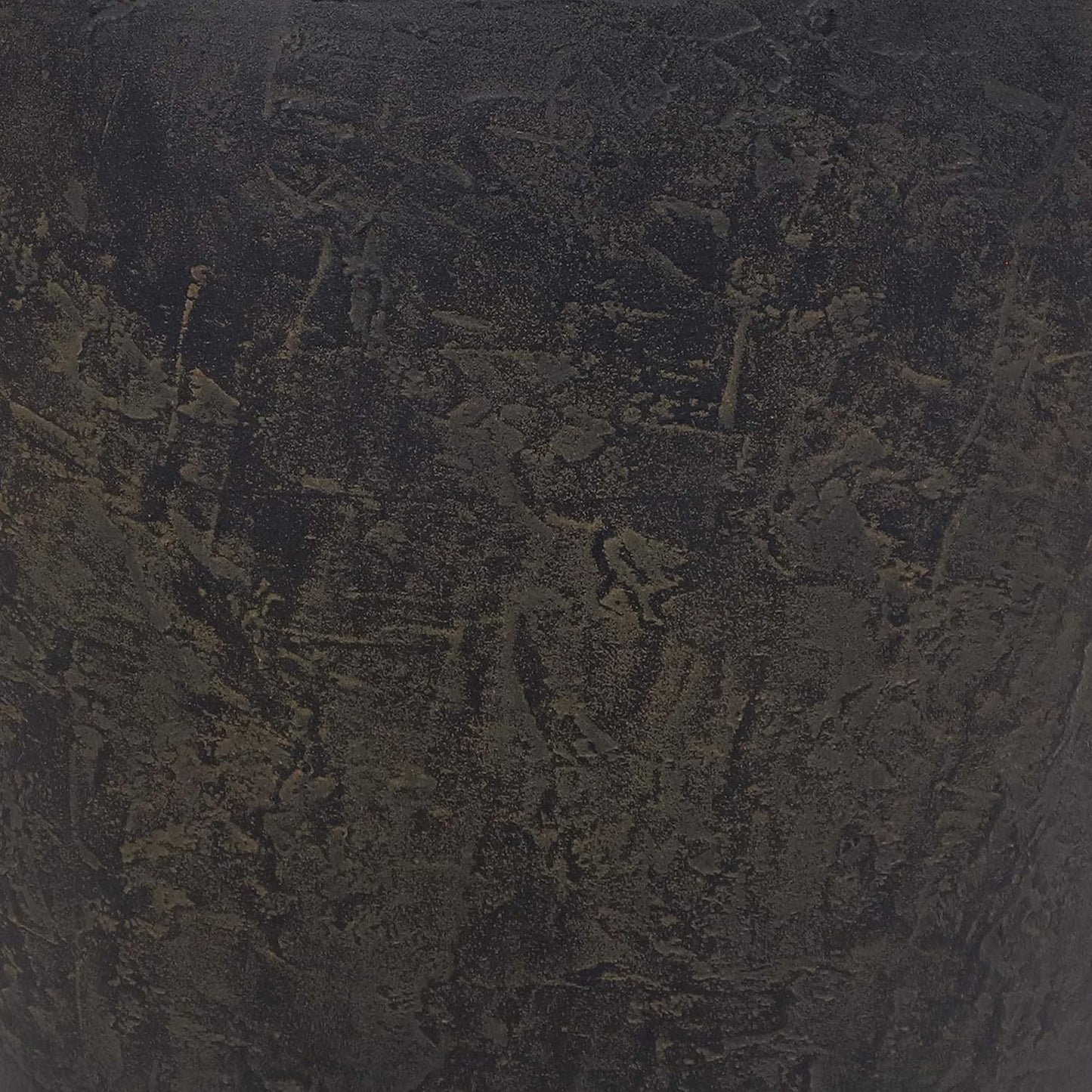 Sunnydaze 24-Inch Anjelica Large Plastic Pot for Plants - Outdoor Polyresin Round Planter with Drillable Drainage Holes - Sable - 2pk