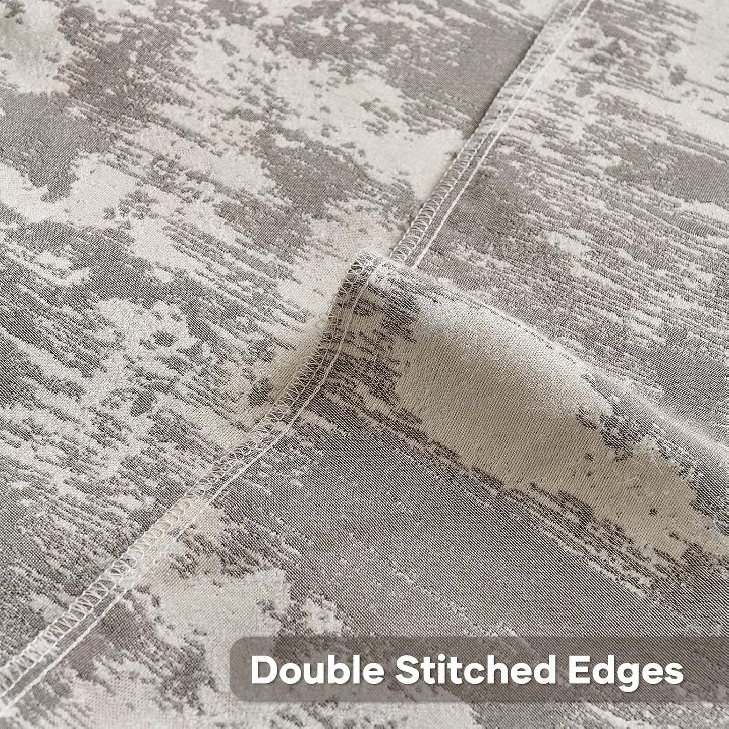 FUTEI Black White Decorative Throw Pillow Covers 18x18 Inch Set of 2,Soft Faux Cashmere Jacquard - Textured & Cozy Cushion Case,Modern Home Decor for Couch Bed Living Room