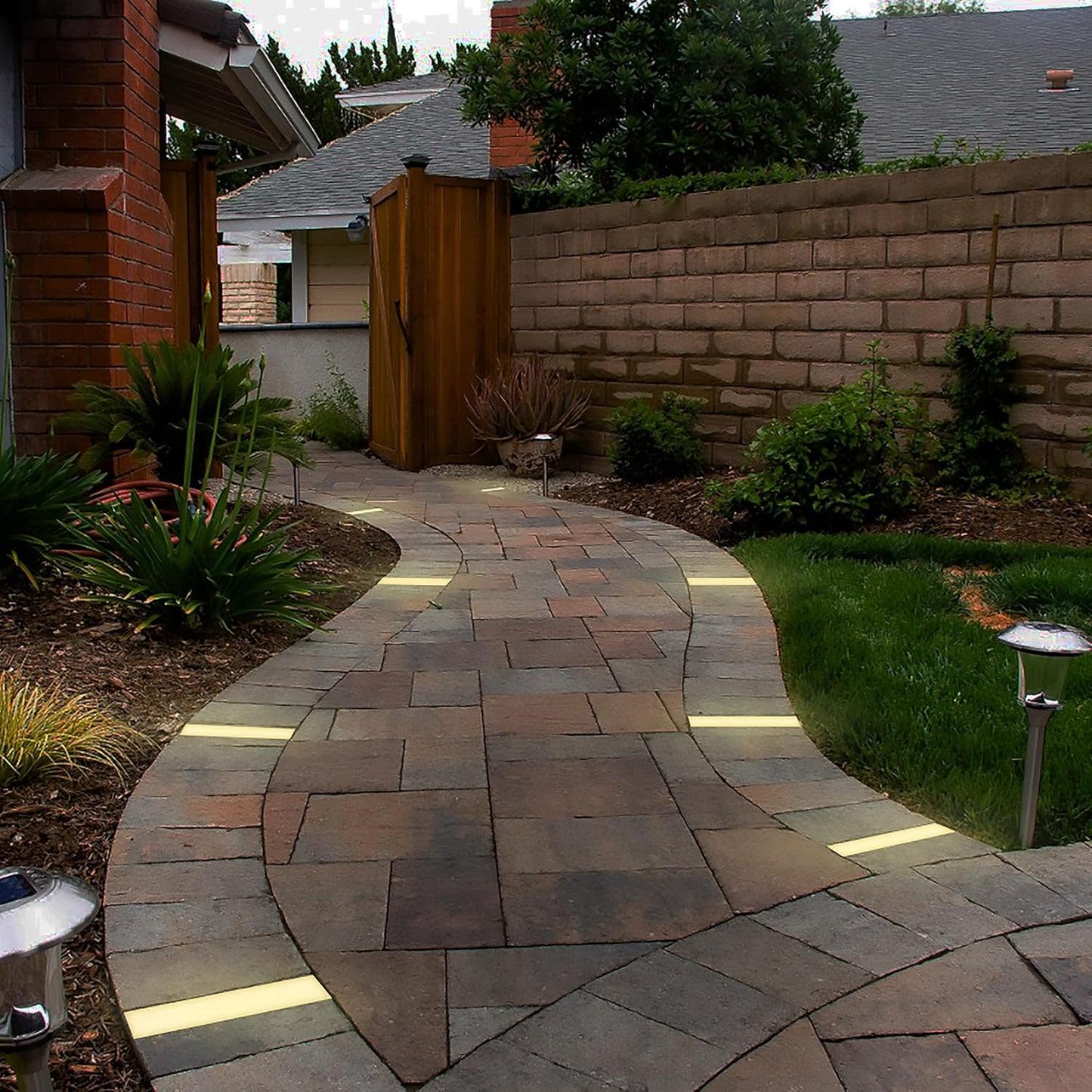 LUMENGY Paver Light 3×9 Inch (2.95 inch X 8.85 inch), Warm White Glare-Free Illumination for Driveways, Pathways, Pool Deck & Patios,12V AC/DC, Waterproof & Drive-Over Rated