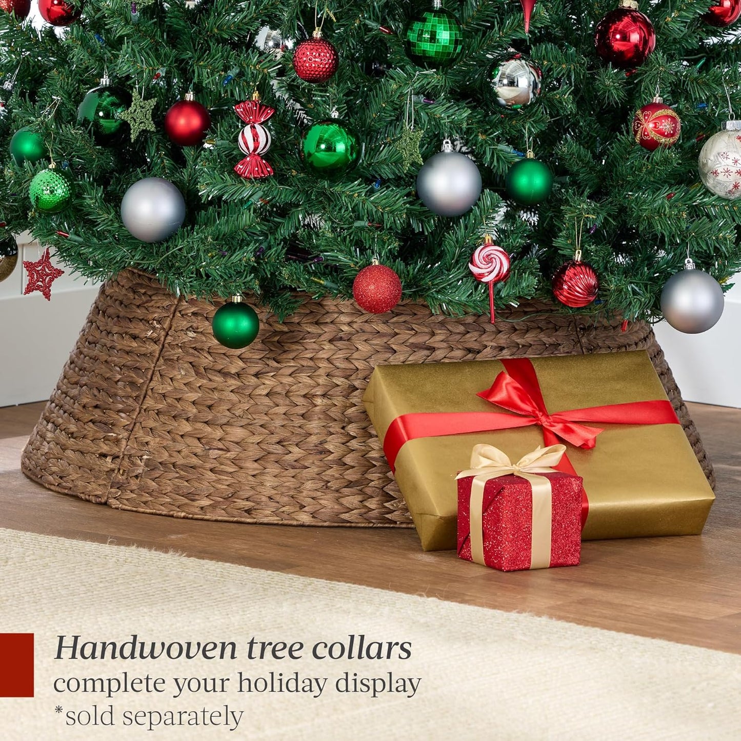 Best Choice Products Artificial Christmas Tree, 7.5ft Premium Unlit Realistic Spruce Holiday Décor w/Dense Branches, Easy Assembly, Metal Base