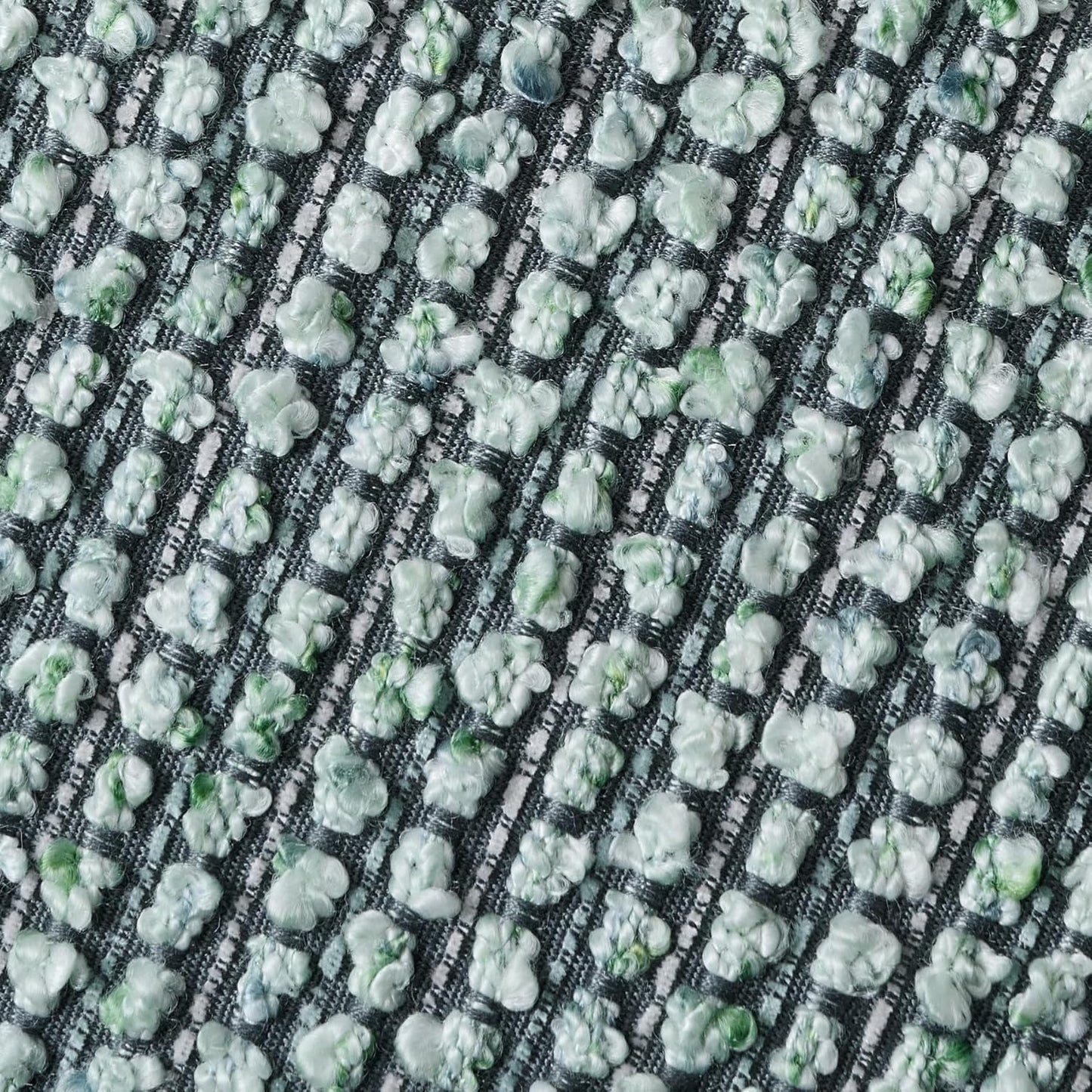 Striped Throw Pillow Covers 22x22 Set of 2 Green Textured Boucle Chic Morden Boho Accent Farmhouse Square Decorative Couch Pillow Covers for Home Decor Bed Sofa Living Room