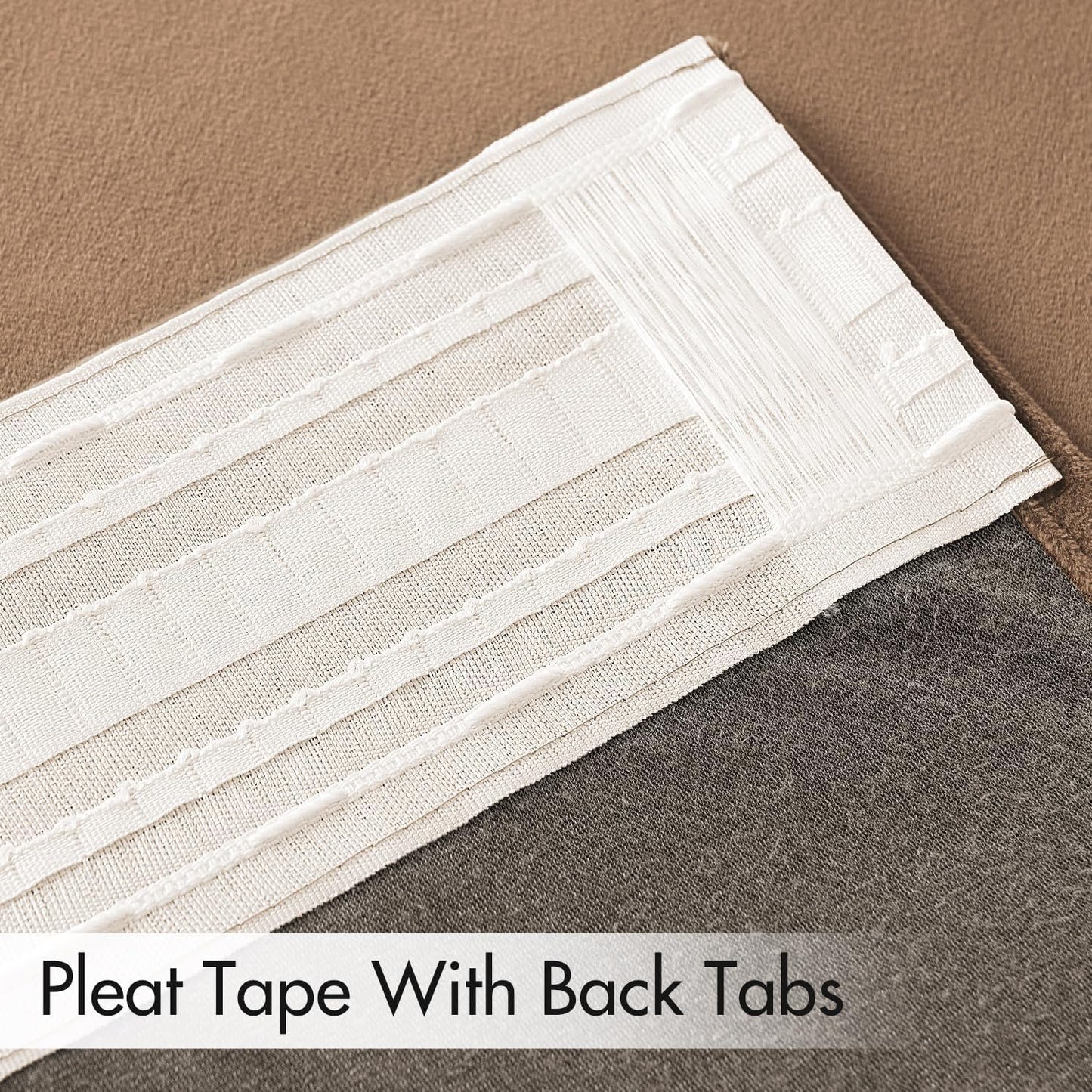 MIULEE Blush Beige Velvet Curtains 90 inches 2 Panels - Luxury Room Darkening Window Drapes for Bedroom Living Room Thermal Insulated Super Soft Blackout, Back Tab Rod Pocket Pinch Pleated, W52 x L90