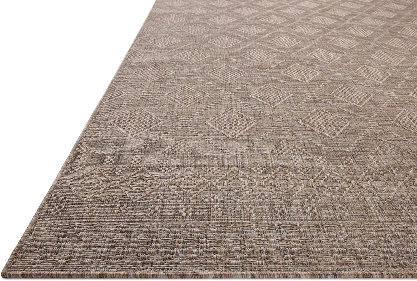 Loloi Amber Lewis Topanga Collection TOP-06 Natural/Mist 5'-3" x 7'-6" Indoor/Outdoor Area Rug