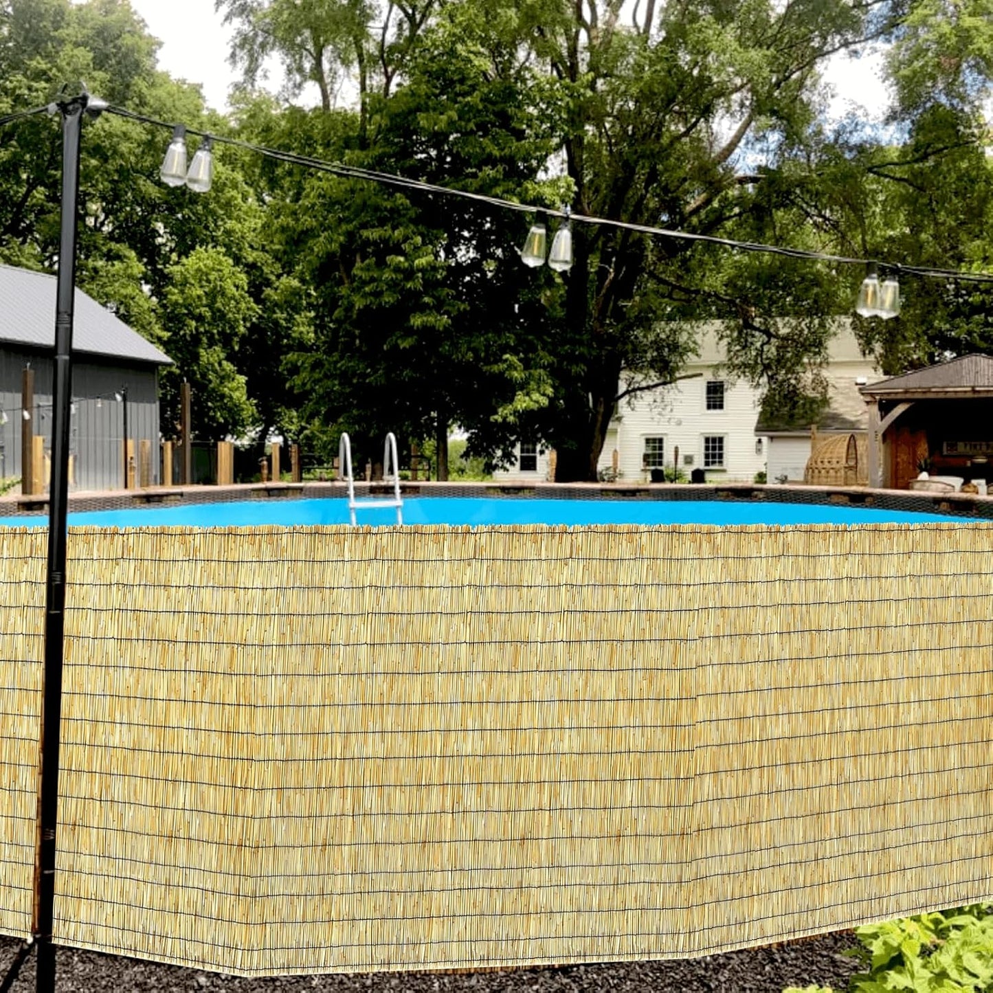 Bamboo Privacy Fence, Decorative Bamboo Fence Rolls 6 Feet High, Natural Reed Screens Outdoor for Patio Garden Backyard Balcony, 6 x 10 FT