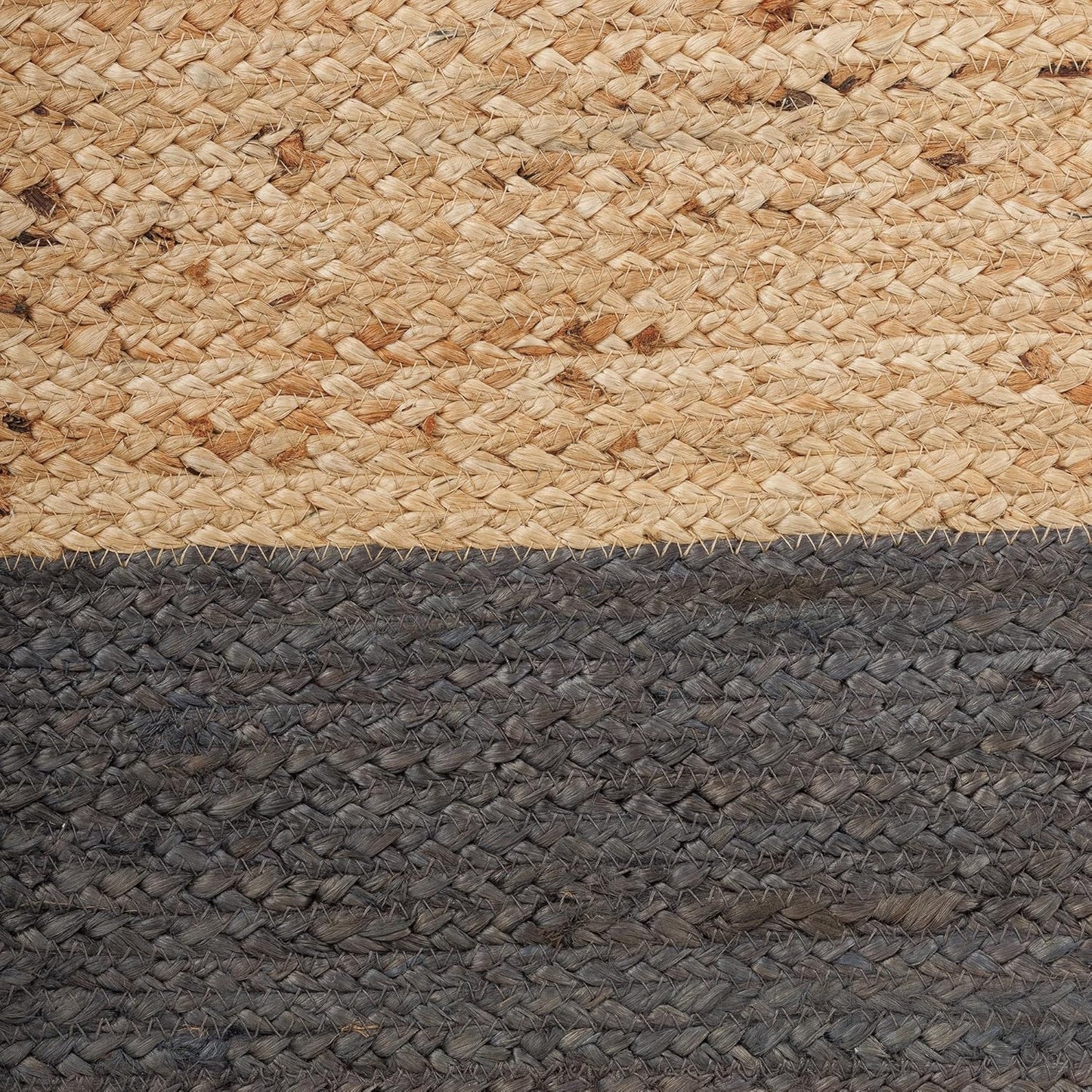 REDEARTH · Cube Pouf Foot Stool Ottoman - Jute Braided Pouffe Poof Accent Sitting Footrest for The Living Room, Bedroom, Nursery, Patio, Lounge & Other Rooms (14.5”x14.5”x16”; Natural Gray)