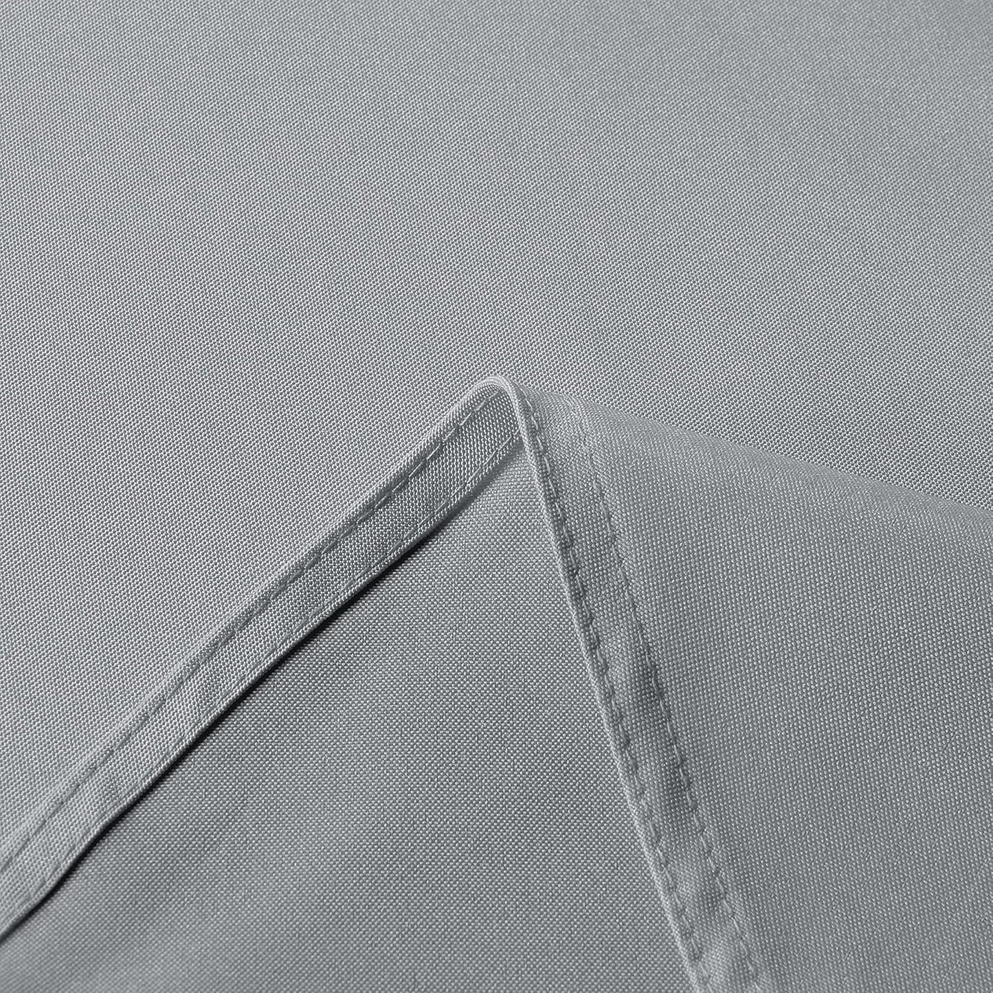 sancua Rectangle Tablecloth - 54 x 78 Inch - Stain and Wrinkle Resistant Washable Polyester Table Cloth, Decorative Fabric Table Cover for Dining Tables, Buffet Parties and Camping, Silver Grey